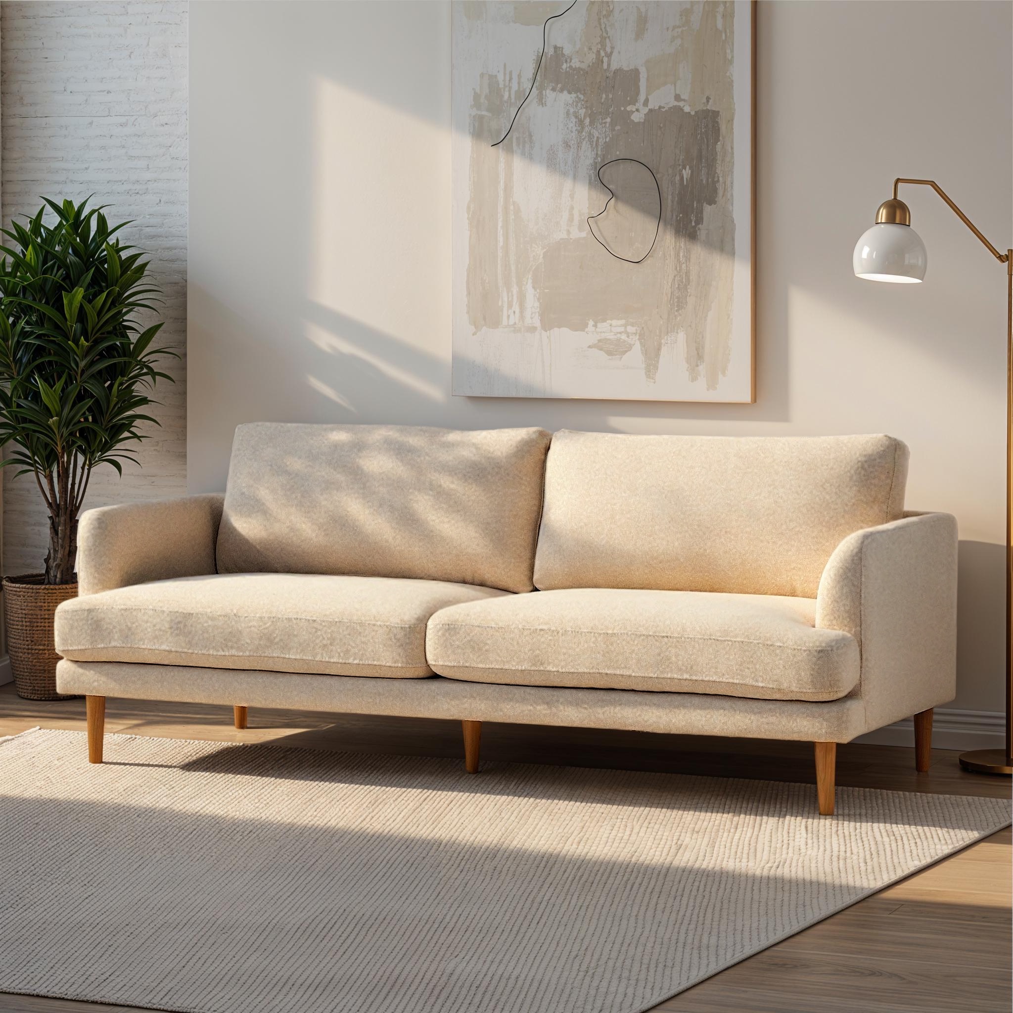Jemma 3 Seater Sofa, Cream
