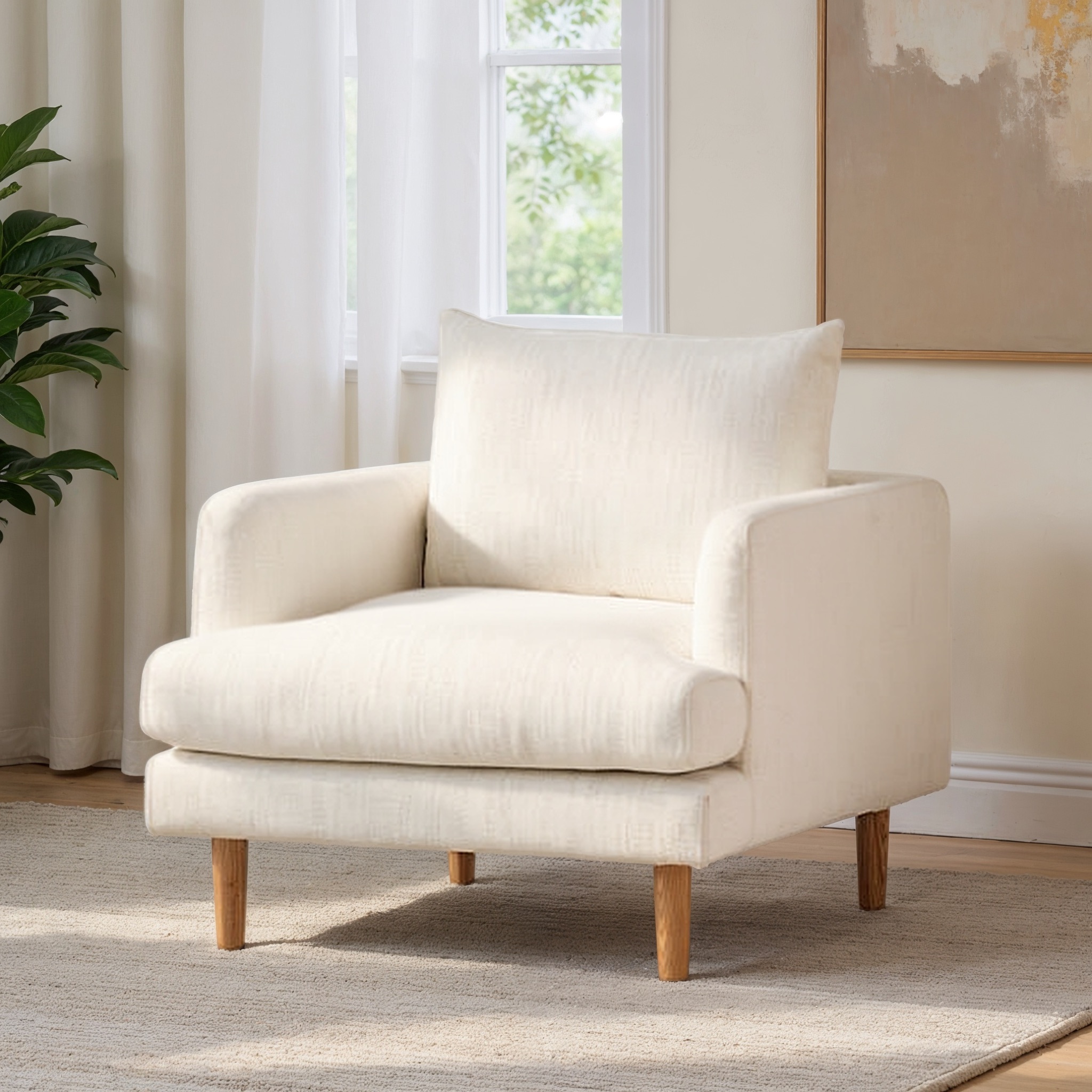 Samara 1 Seater Sofa, Natural