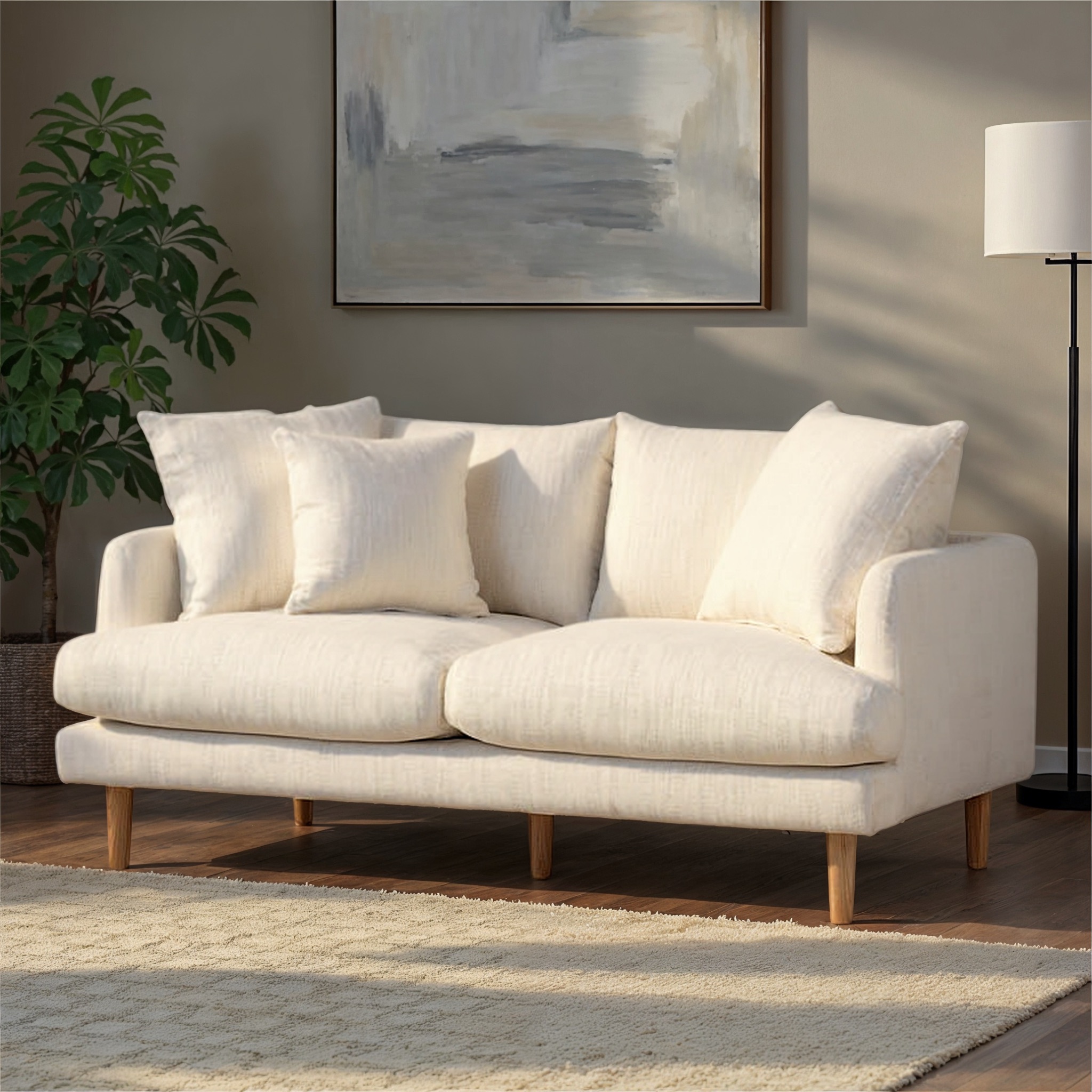 Samara 2  Seater Sofa, Natural