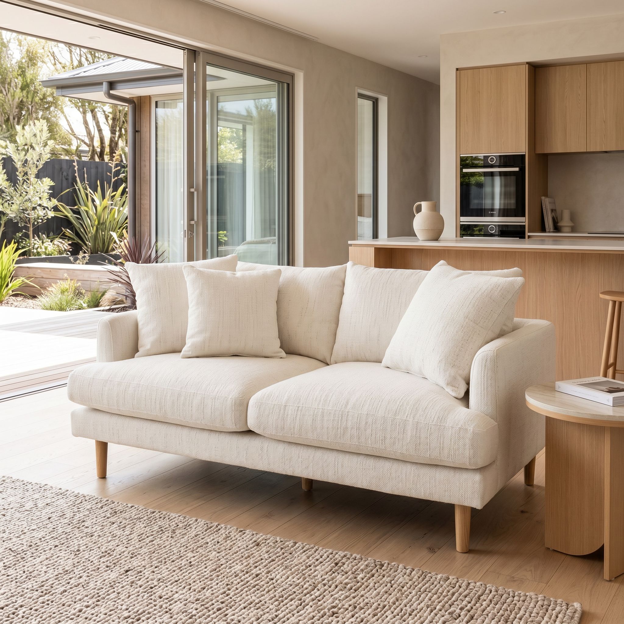 Samara 2  Seater Sofa, Natural