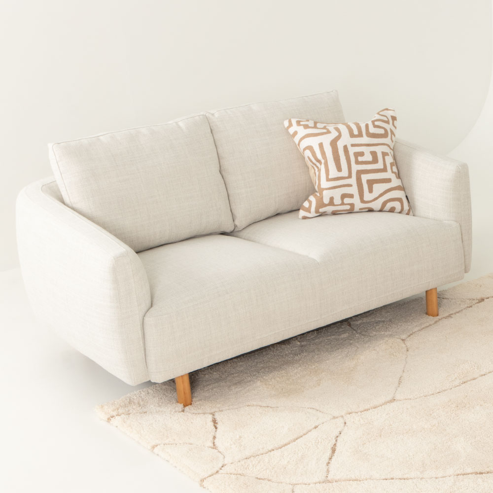 Tessa 2 Seater Sofa, Light Grey