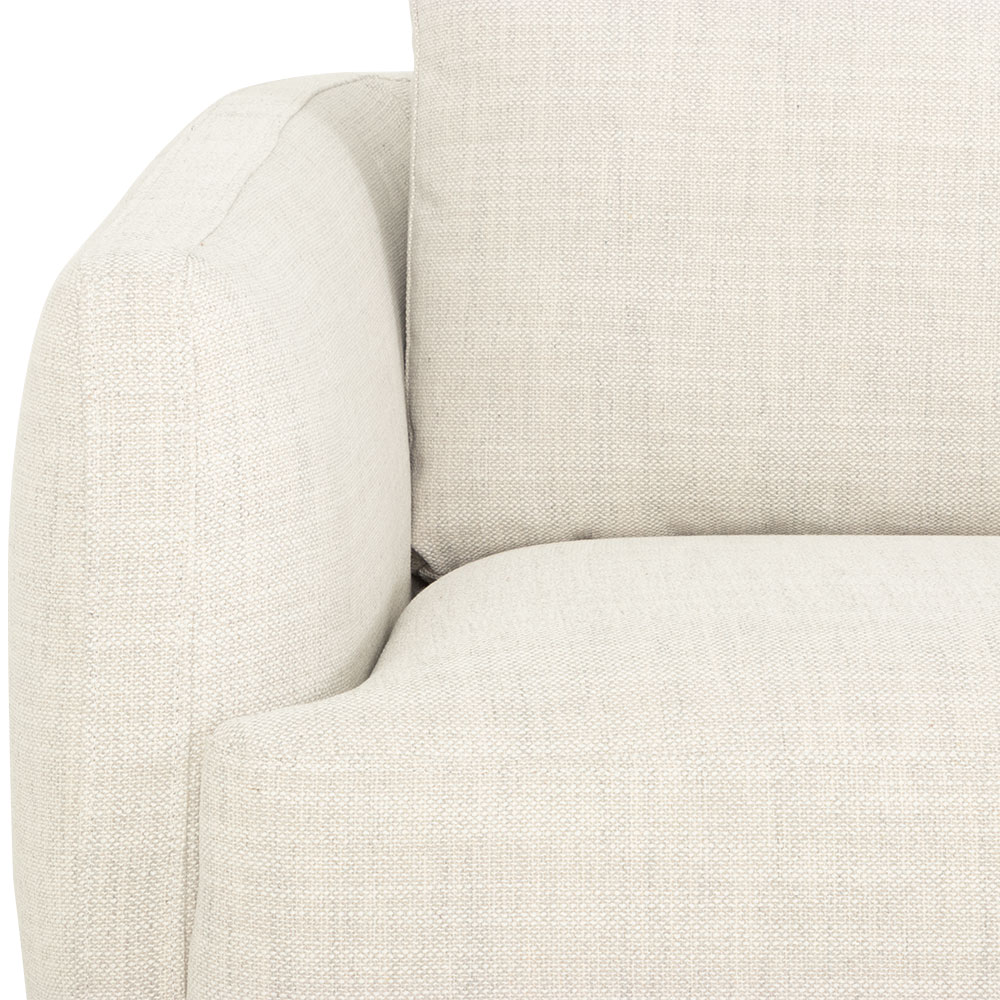 Tessa 3 Seater Sofa, Light Grey