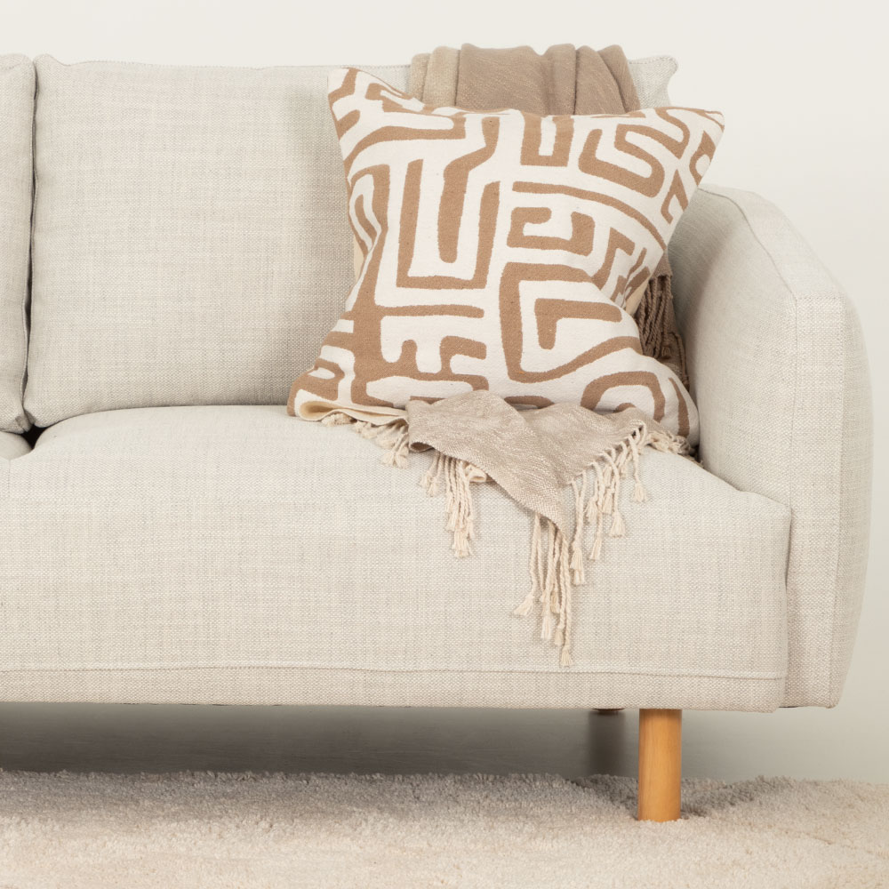 Tessa 3 Seater Sofa, Light Grey