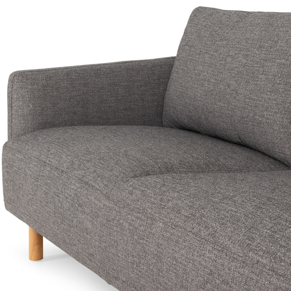 Tessa 3 Seater Sofa, Charcoal