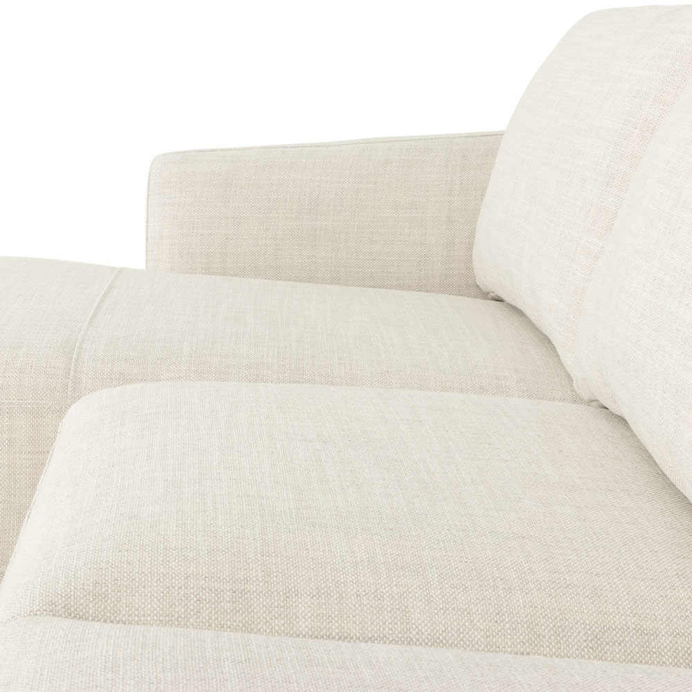 Tessa Left Hand Facing Chaise Sofa, Light Grey