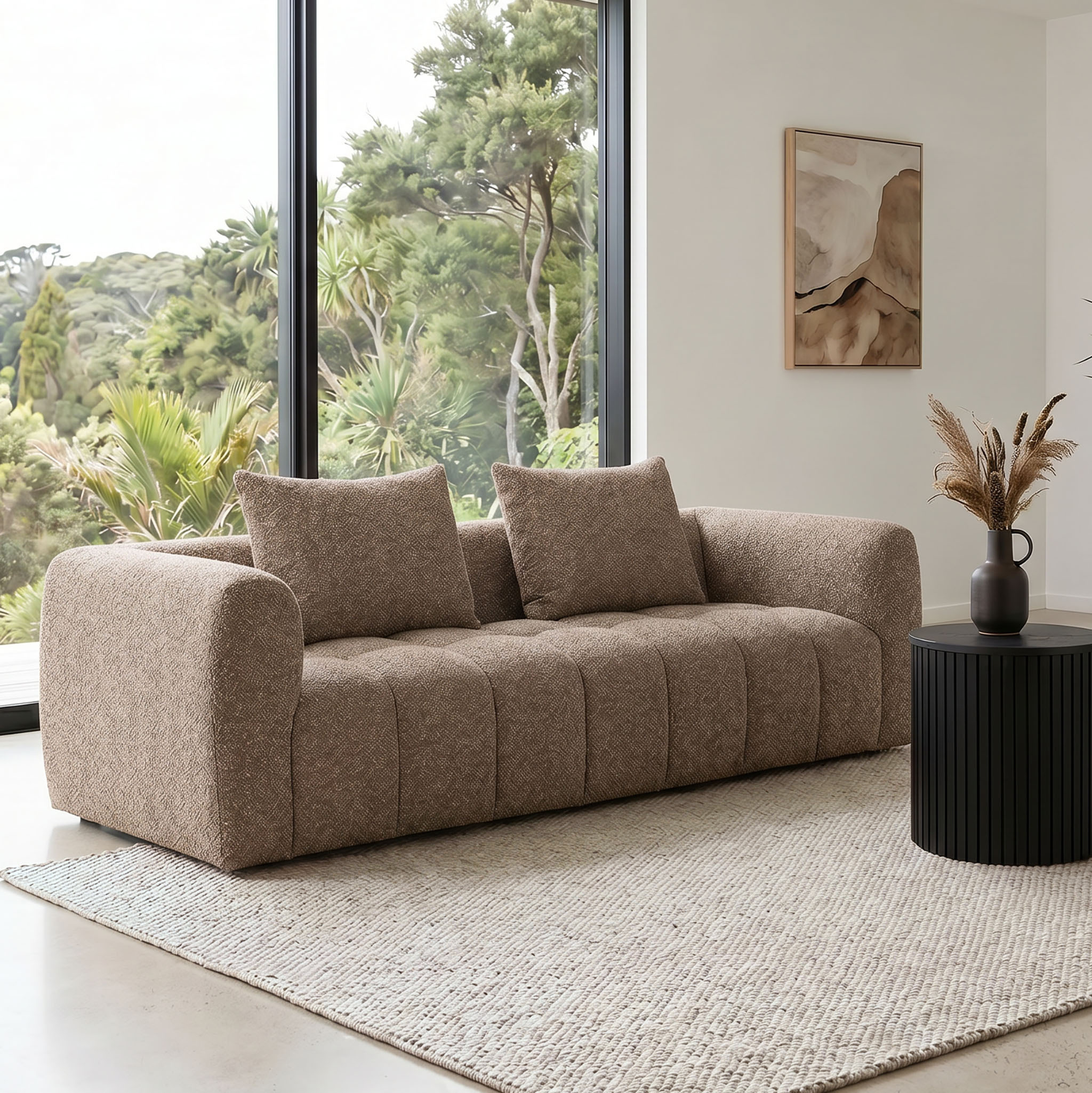 Ikon 3 Seater Sofa, Brown