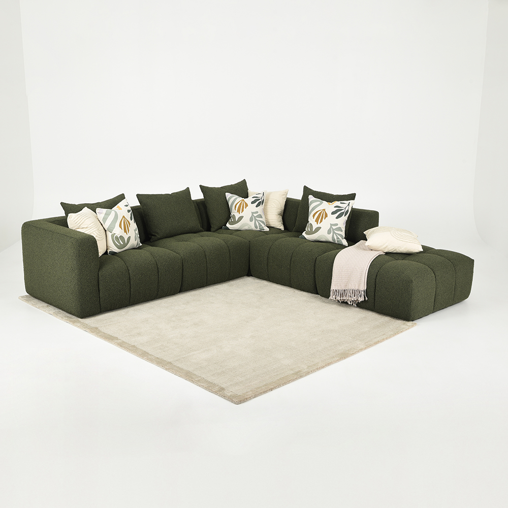 Ikon Modular Corner Sofa, Green