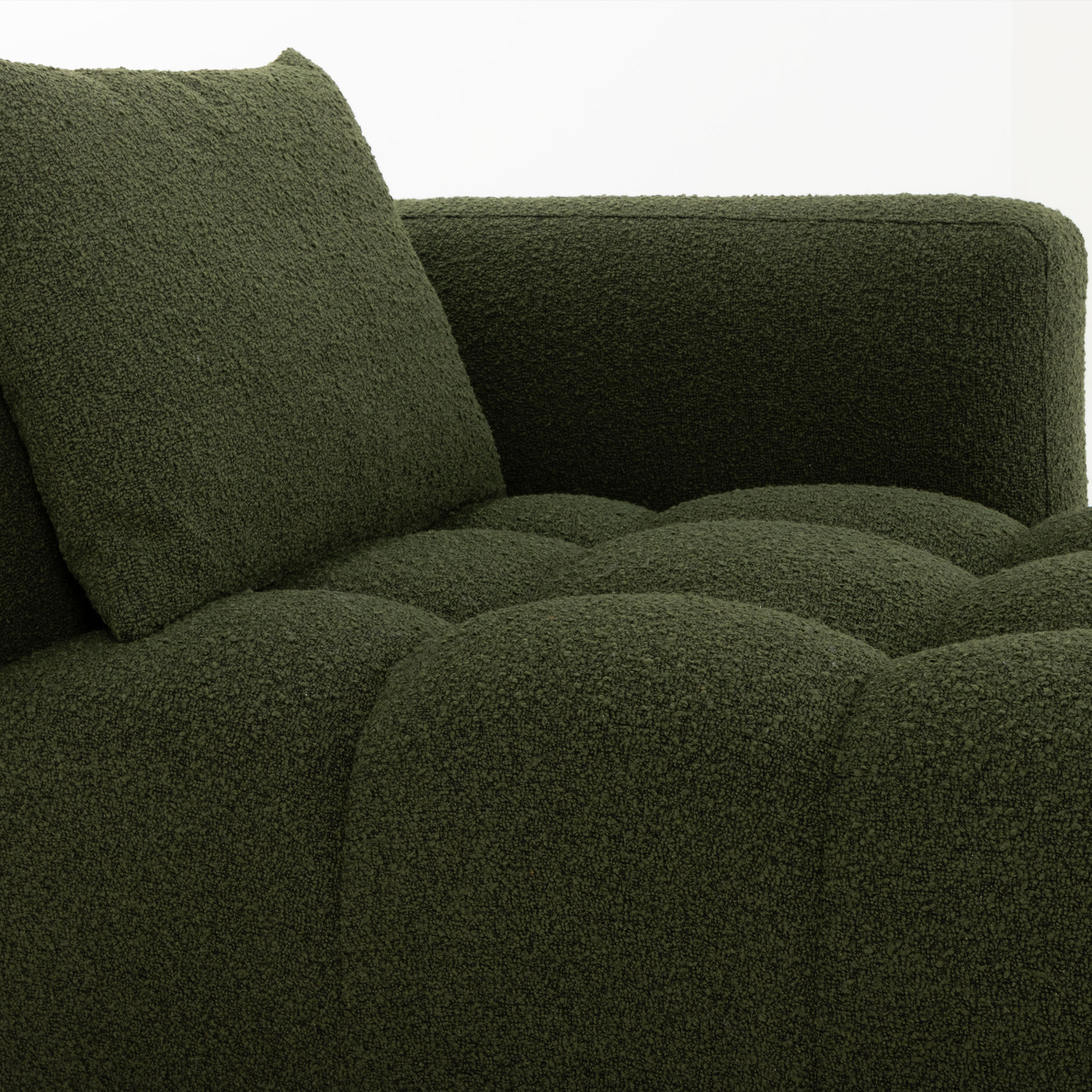 Ikon Modular Right Hand Facing Chaise, Green