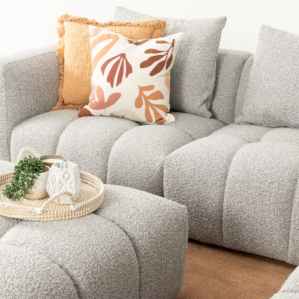 Ikon Modular 1.5 Seater Left Hand Facing Sofa, Grey