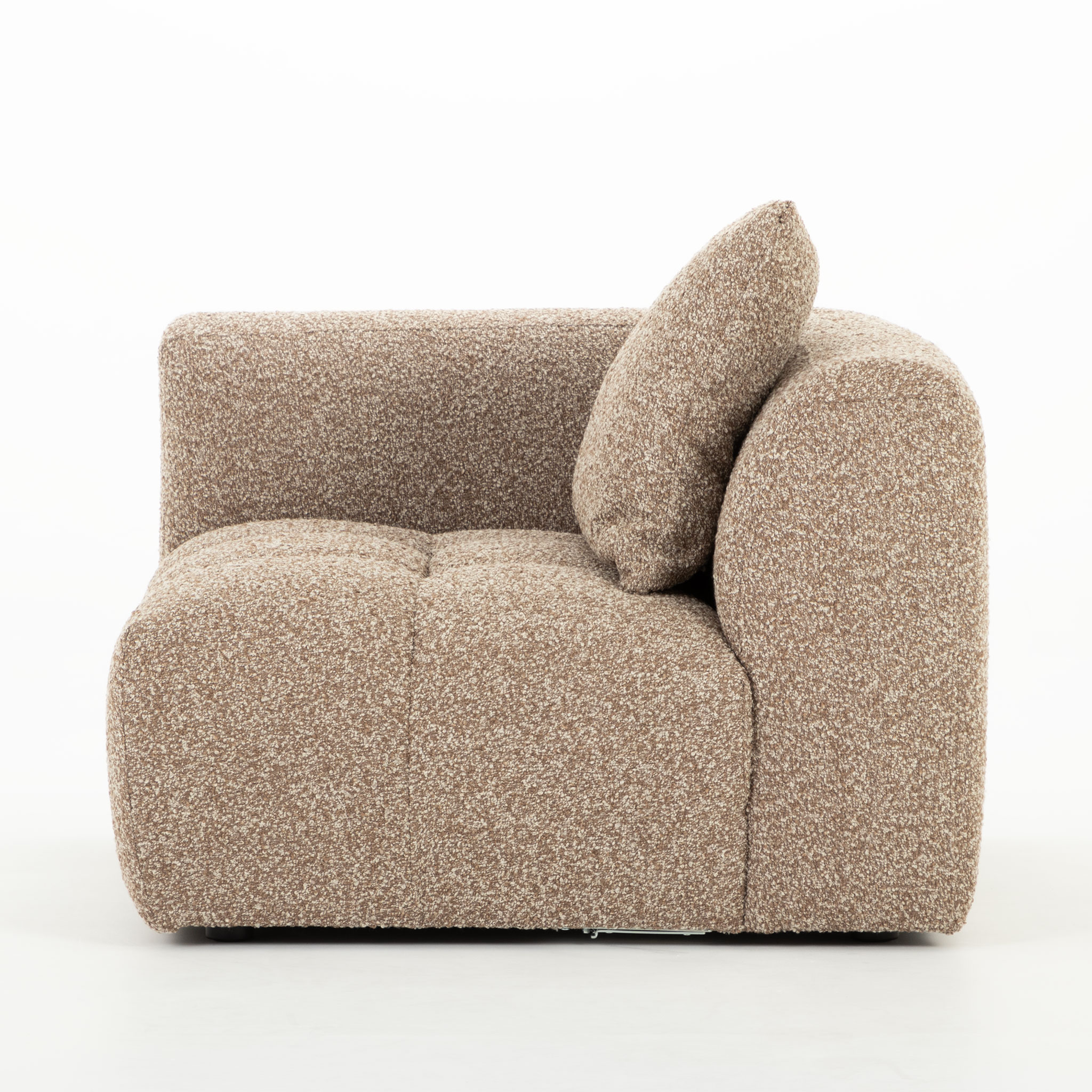 Ikon Modular 1.5 Seater Left Hand Facing Sofa, Brown