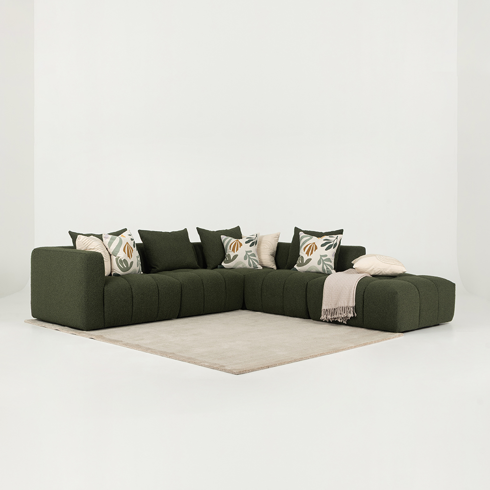 Ikon Modular Ottoman, Green
