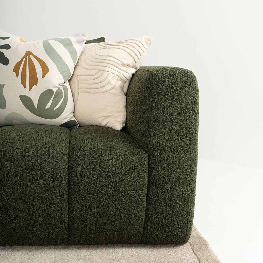 Ikon Modular 1.5 Seater Right Hand Facing Sofa, Green