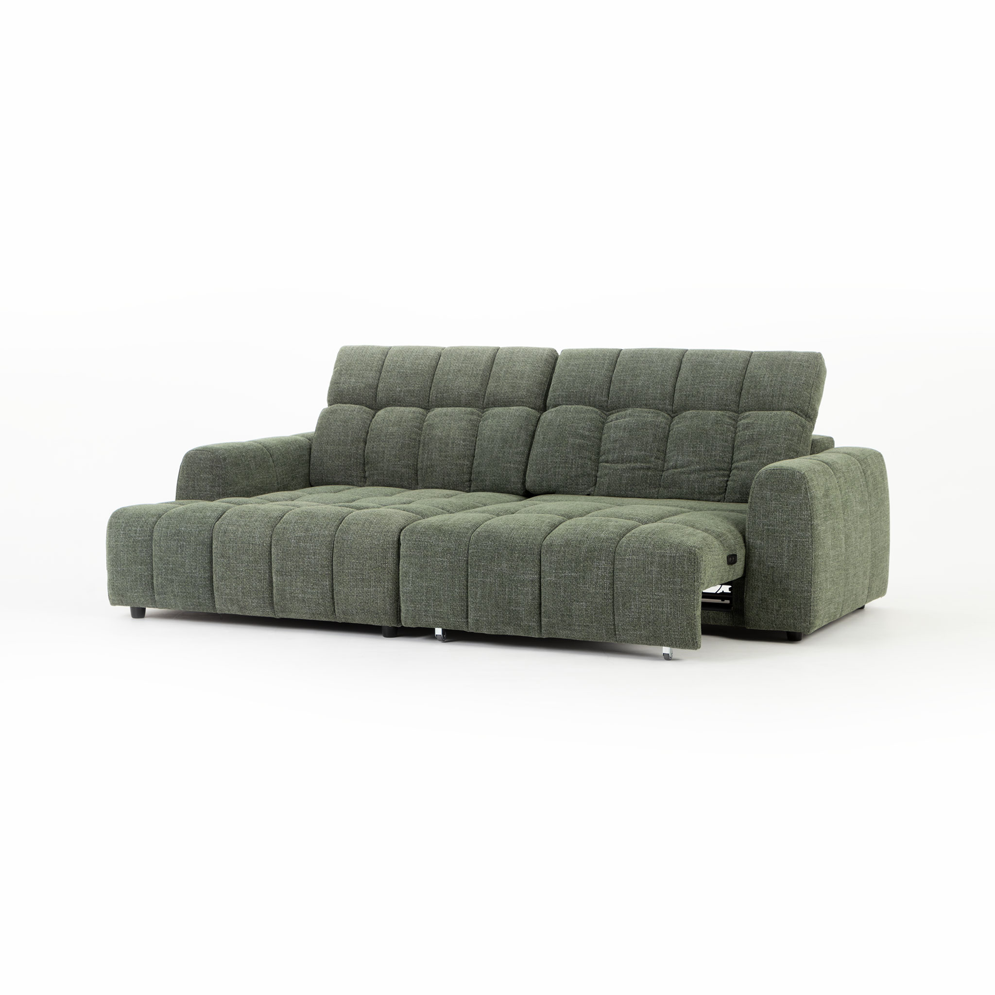 Verity Left Hand Facing Chaise Sofa, Green
