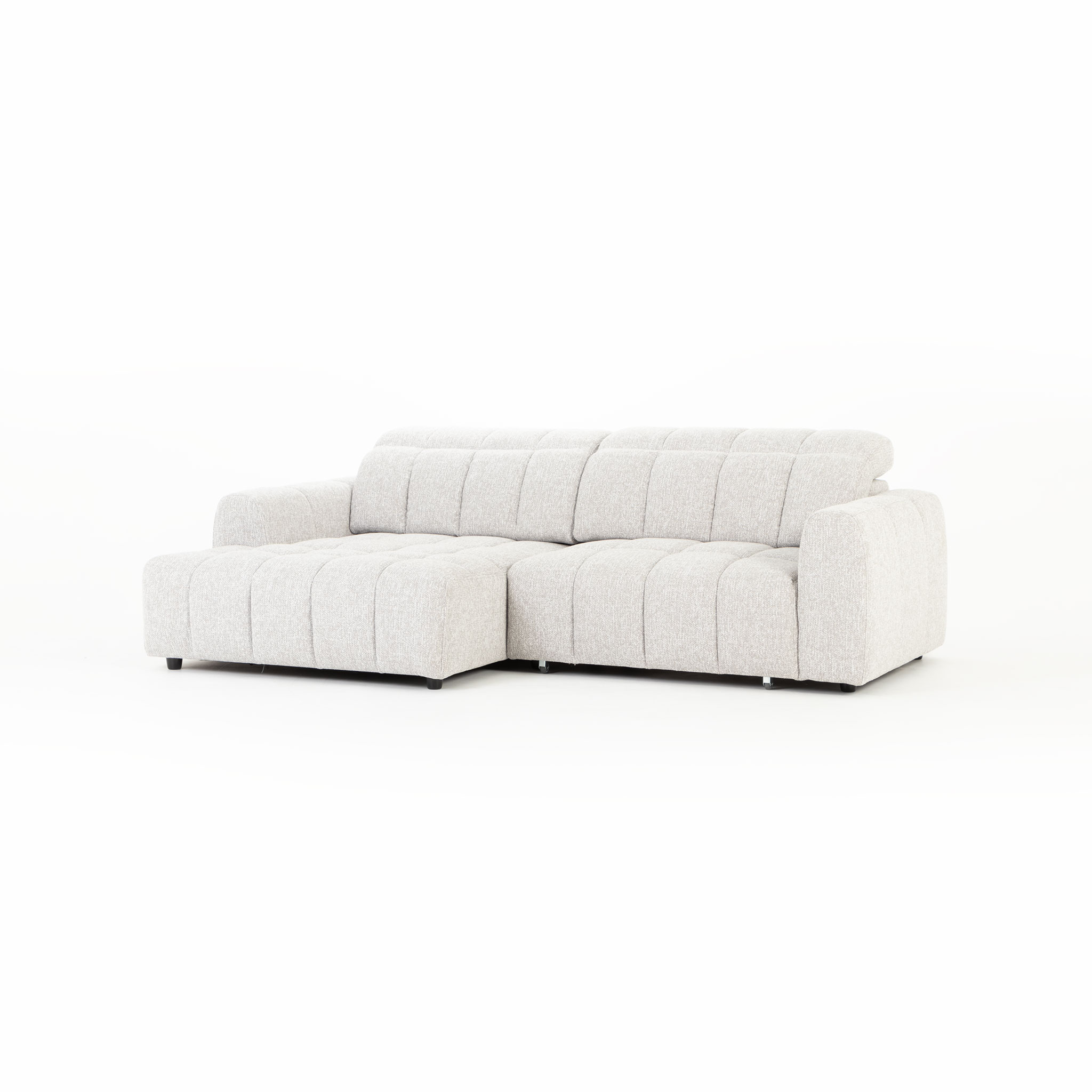 Verity Left Hand Facing Chaise Sofa, Grey
