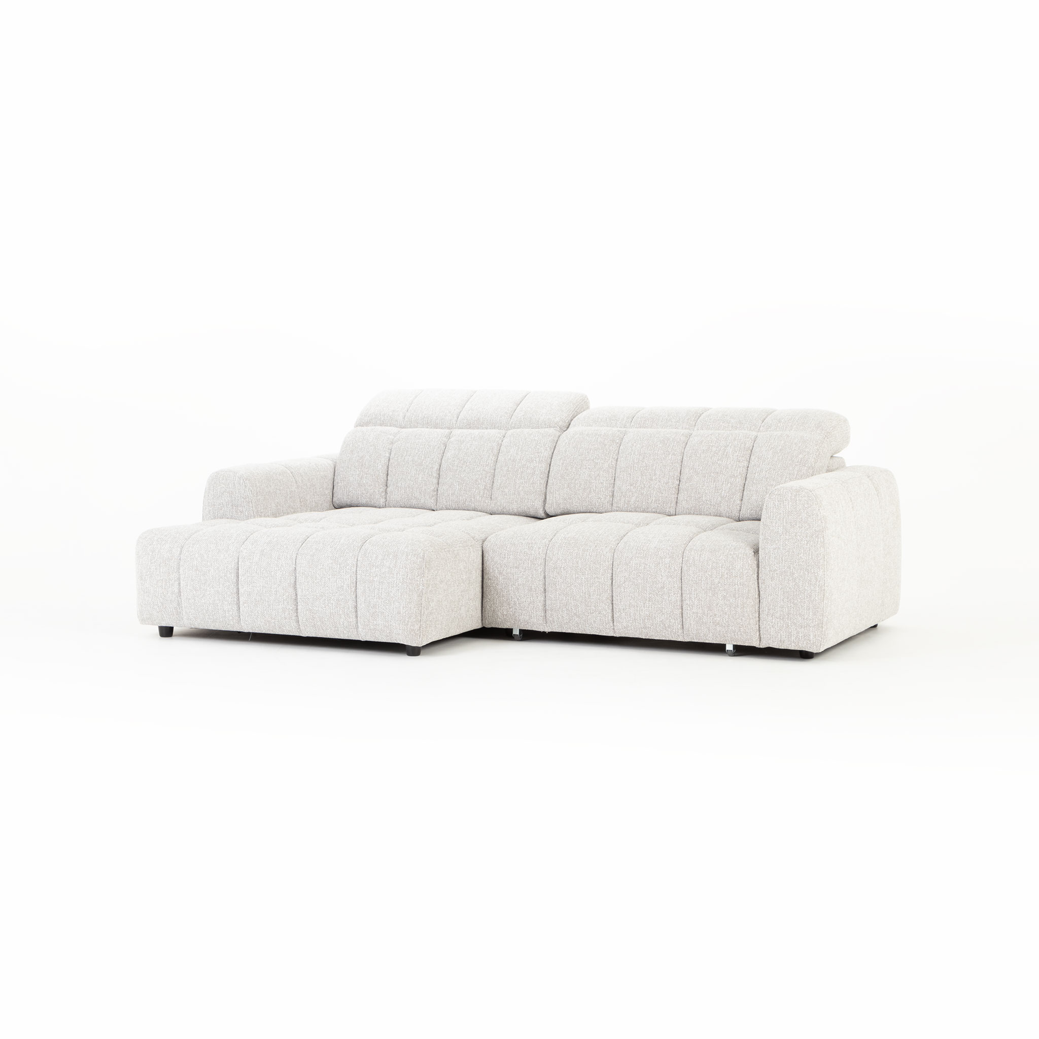 Verity Left Hand Facing Chaise Sofa, Grey
