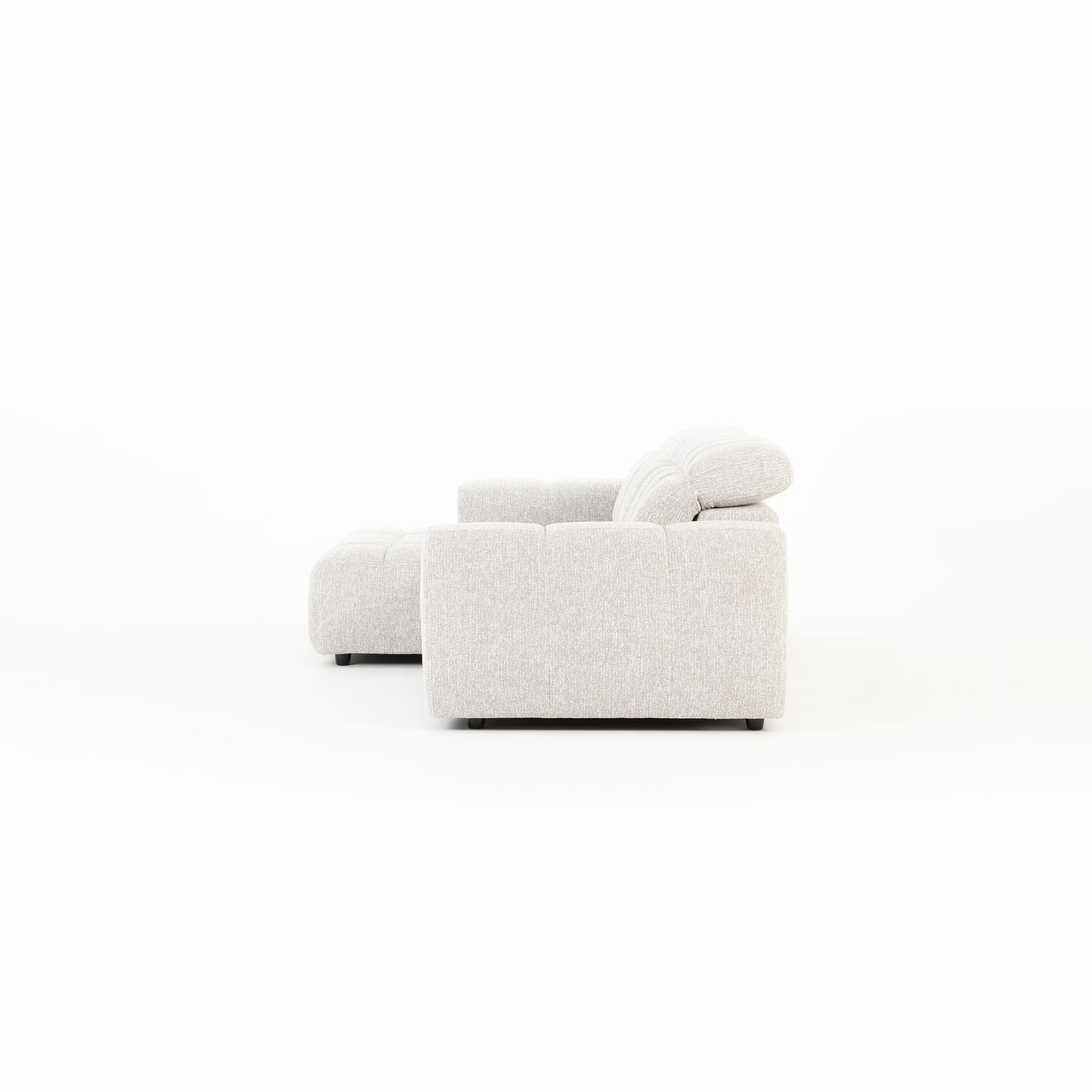 Verity Left Hand Facing Chaise Sofa, Grey