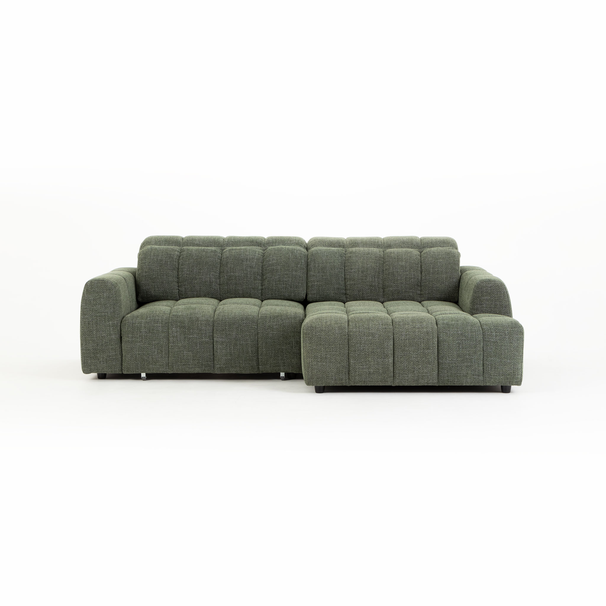Verity Right Hand Facing Chaise Sofa, Green