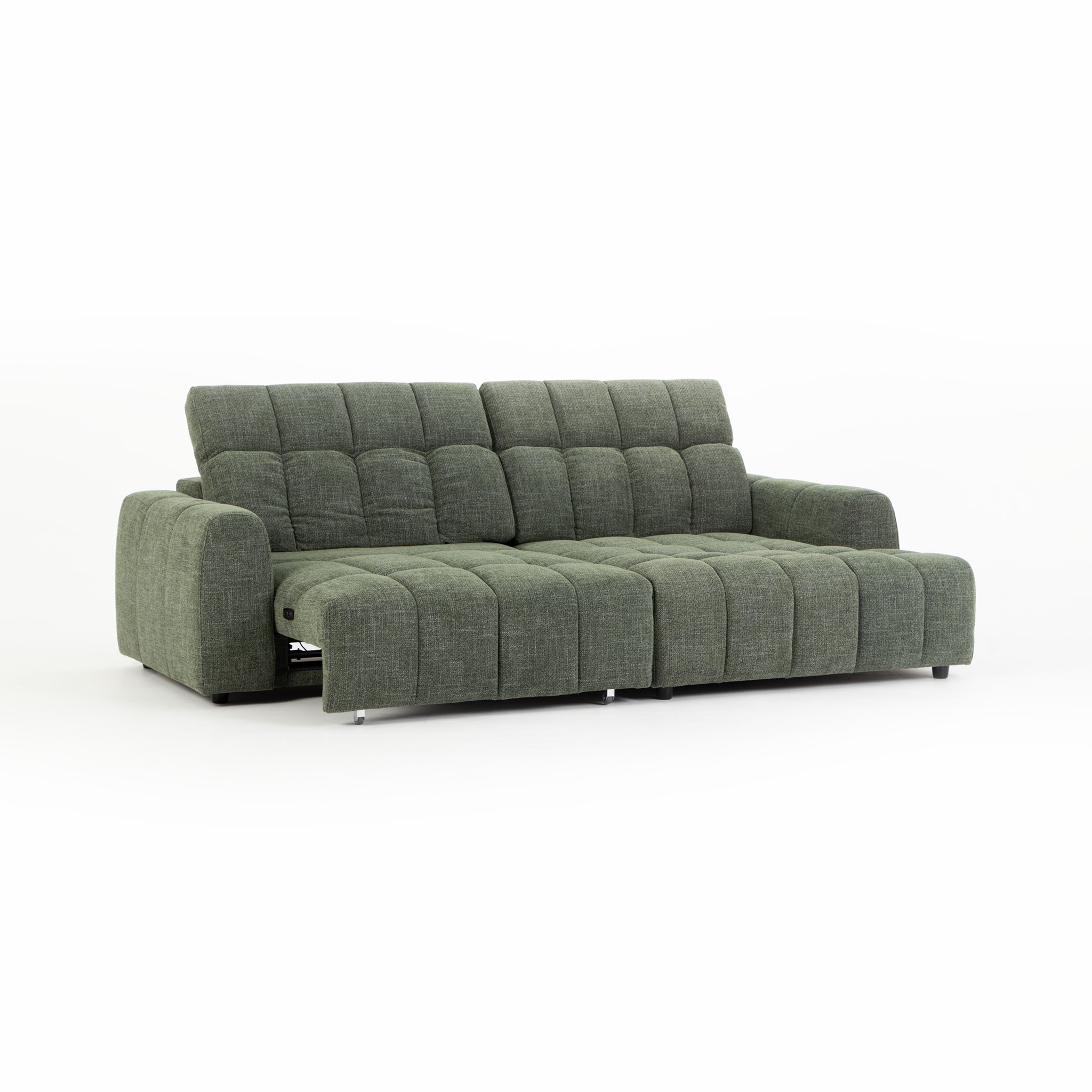 Verity Right Hand Facing Chaise Sofa, Green
