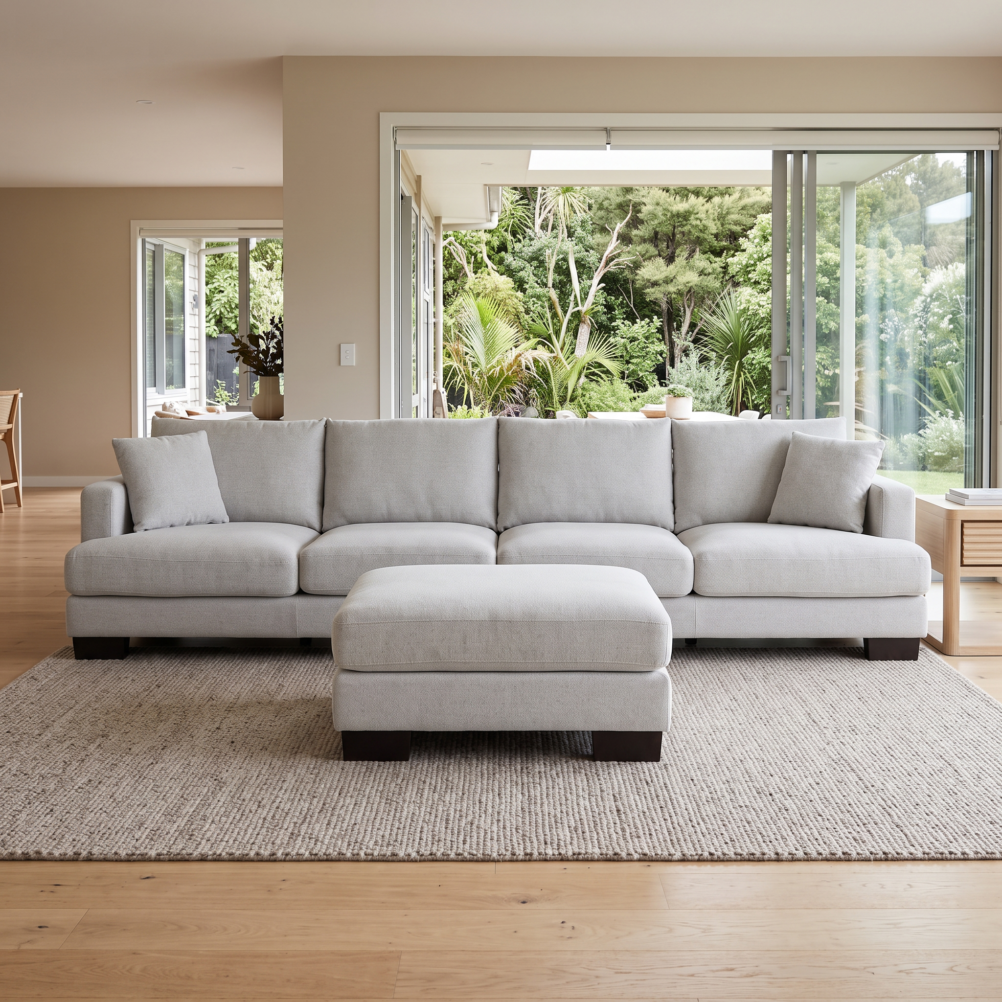Grayson Modular 5 Seater Sofa, Light Grey