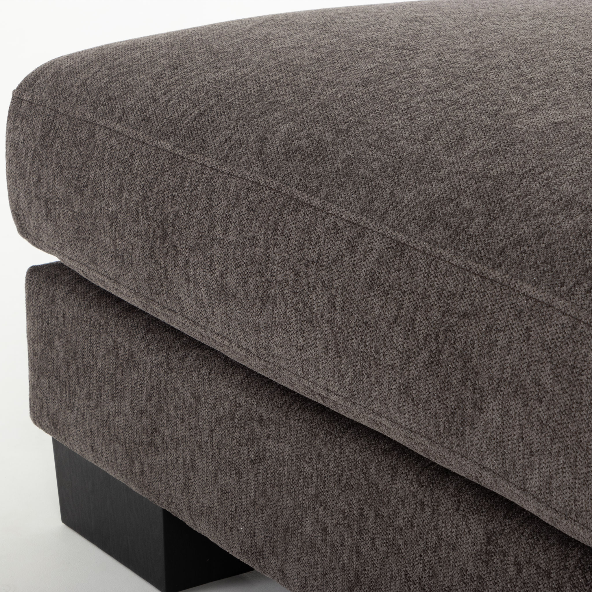 Grayson Modular Ottoman, Charcoal
