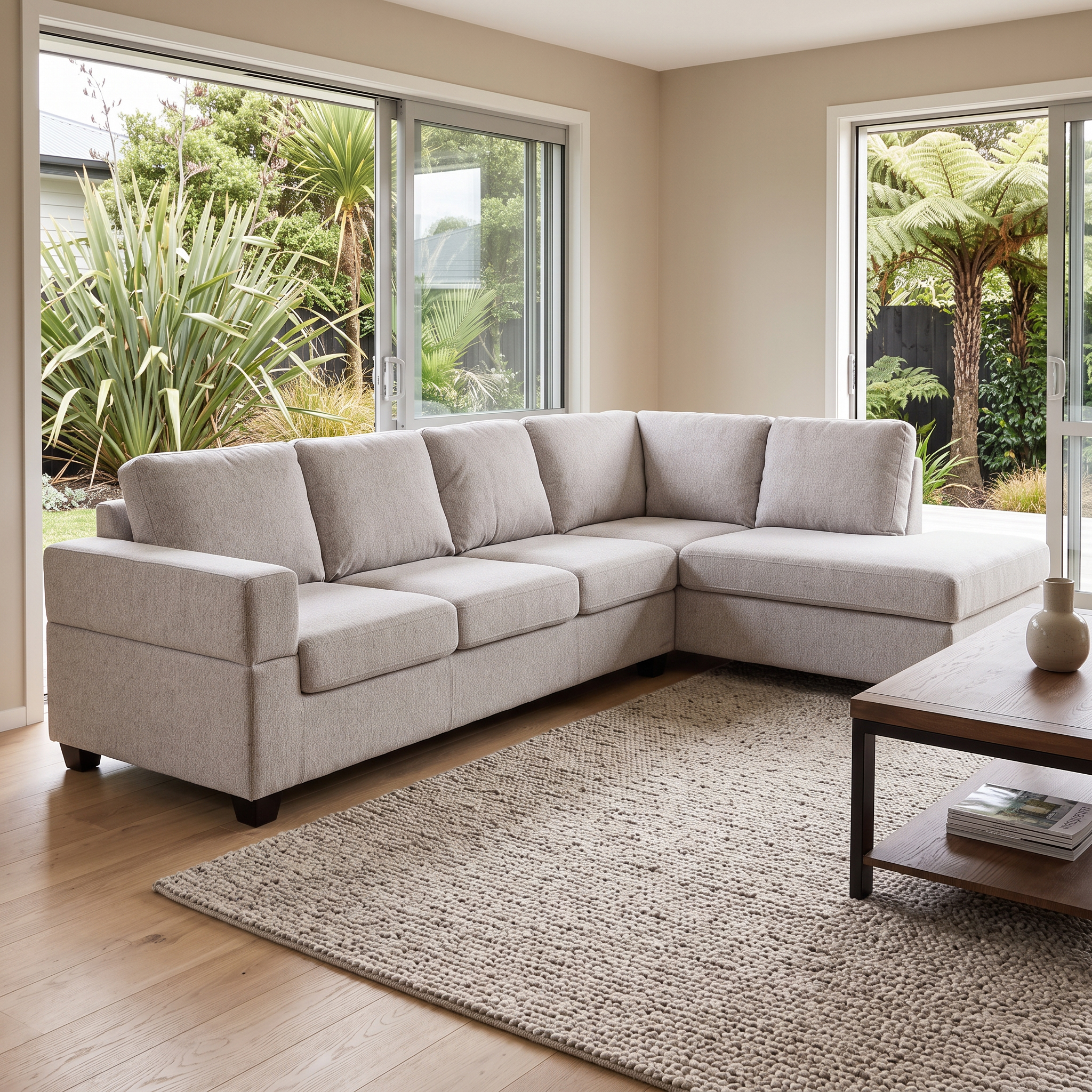 Chester Right Hand Facing Chaise Sofa, Light Grey