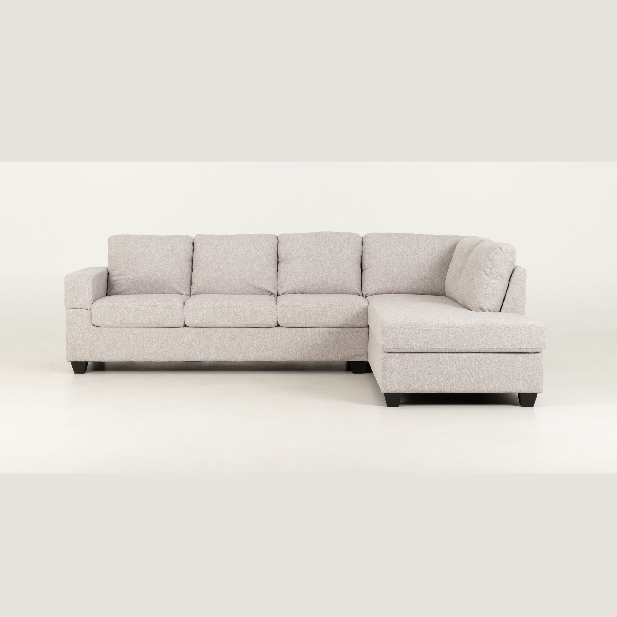 Chester Chaise Sofa, Light Grey