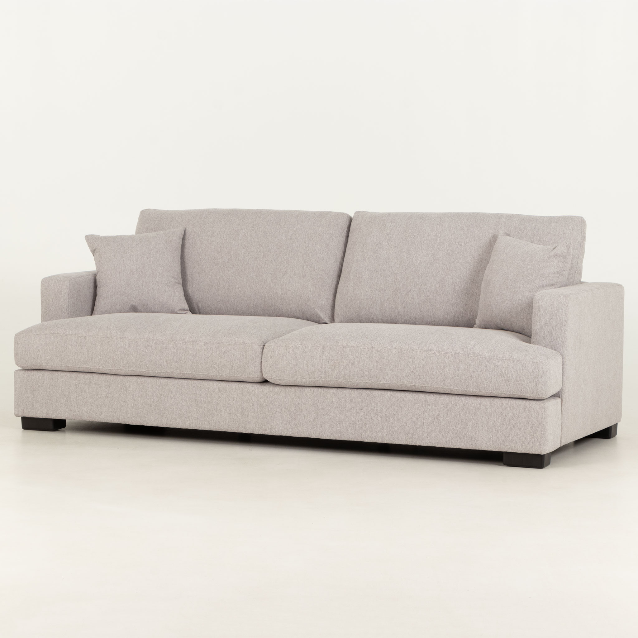 Milana 3 Seater Sofa, Light Grey