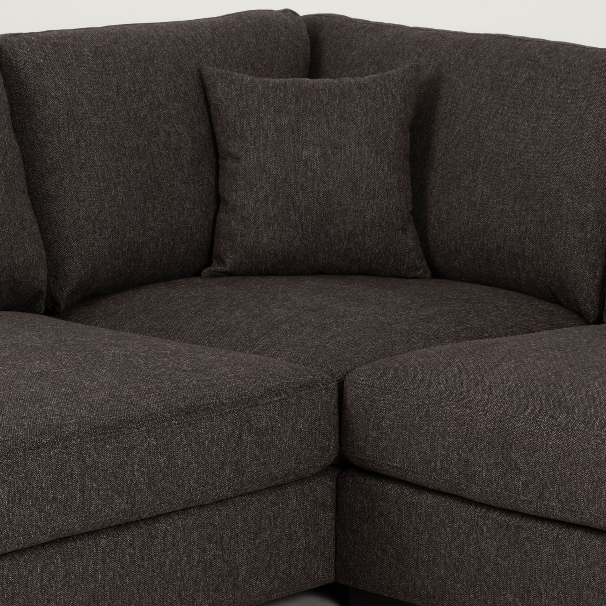 Milana 4 Seater Corner Chaise Left Hand Facing, Charcoal