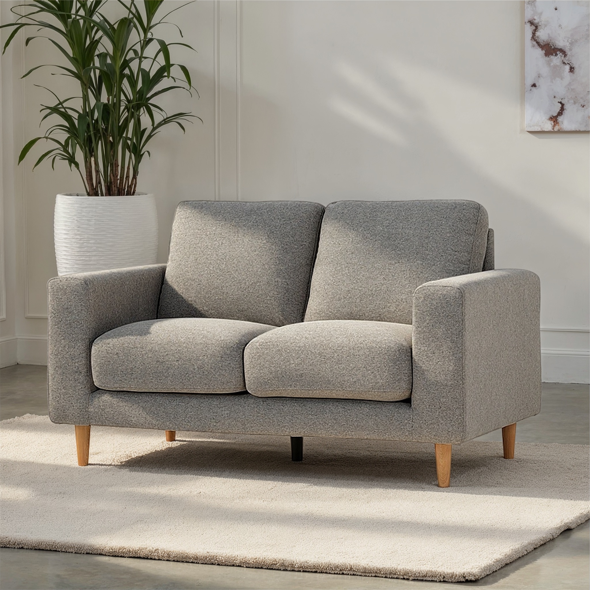 Marley 2 Seater Sofa, Light Grey