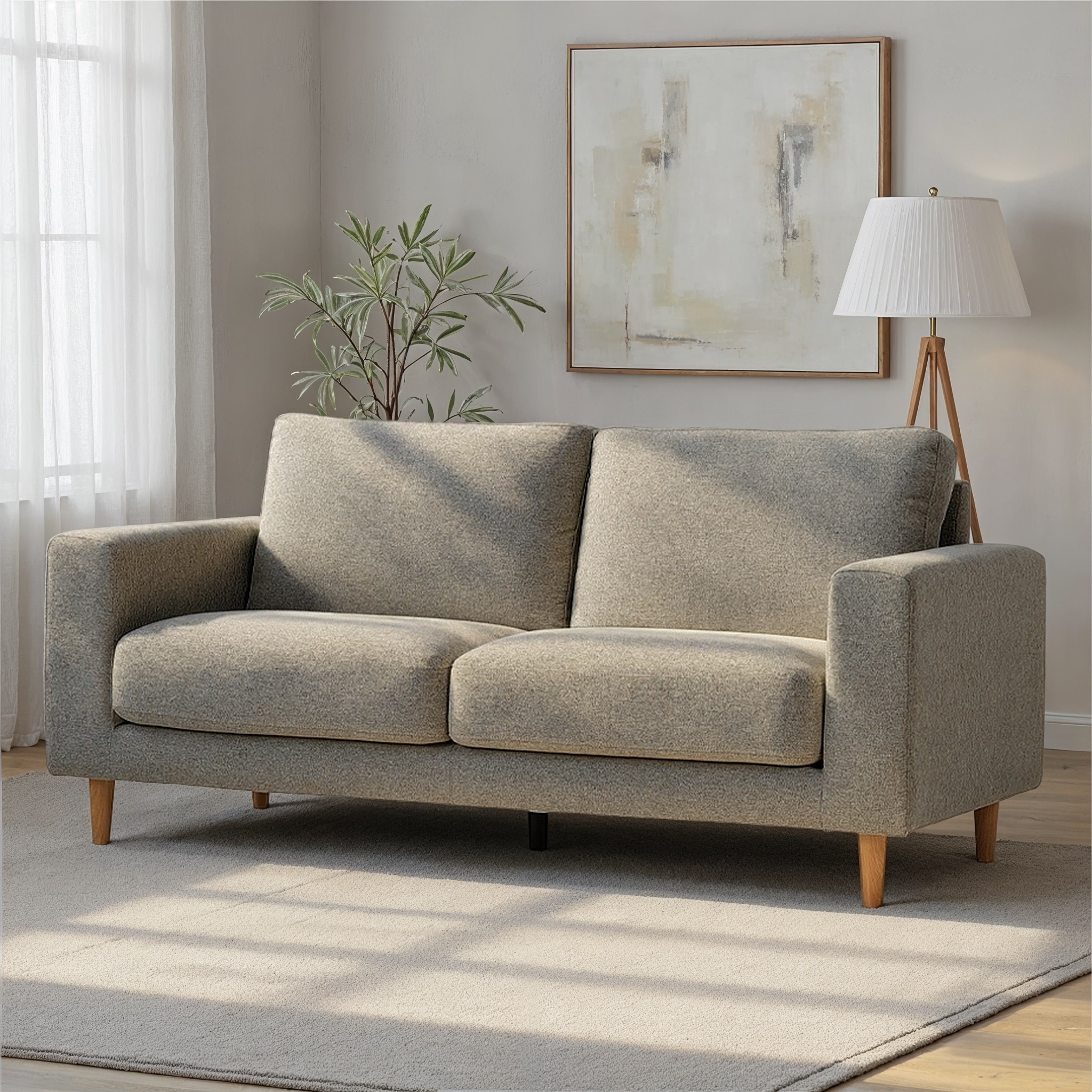 Marley 3 Seater Sofa, Light Grey