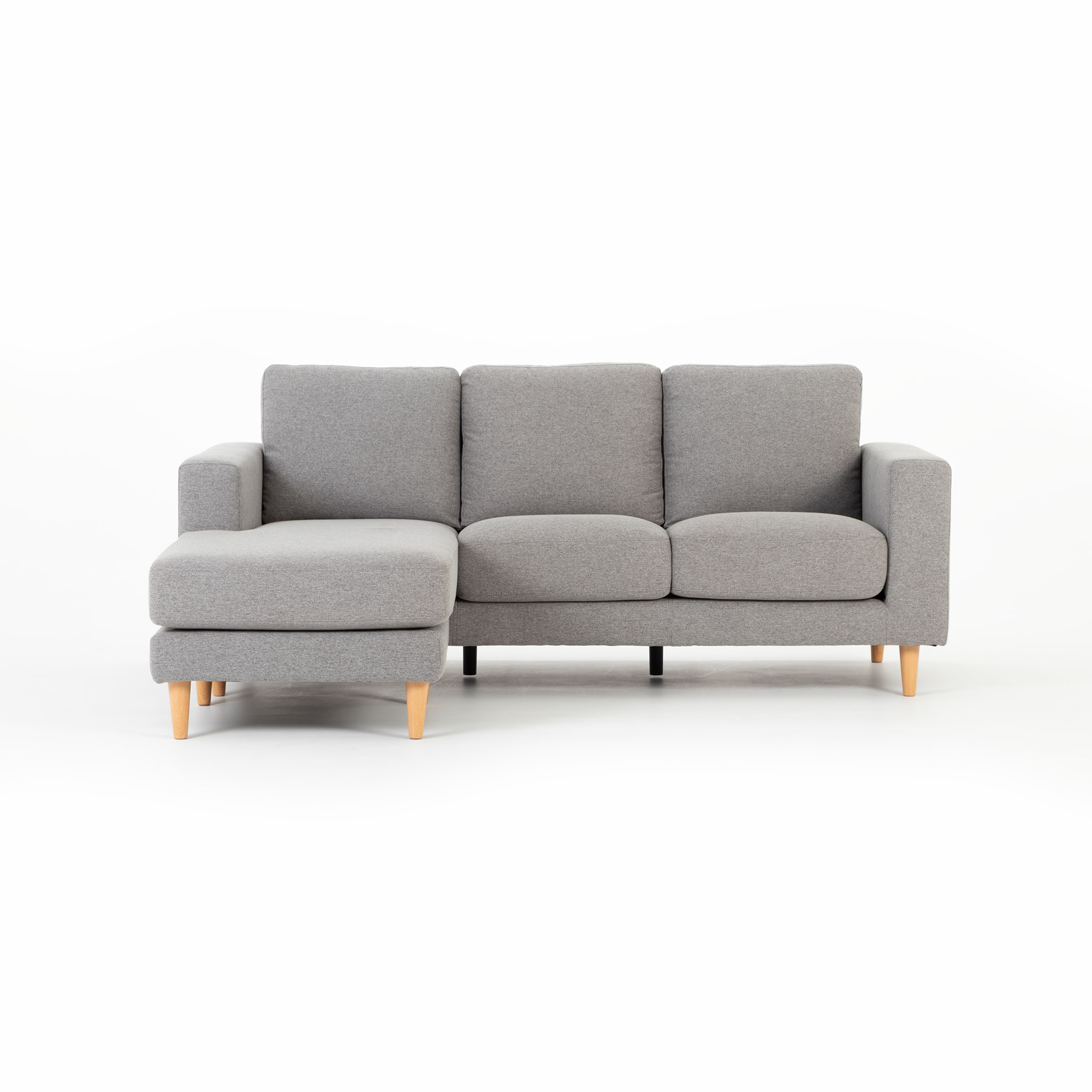 Marley Reversible Chaise Sofa, Light Grey