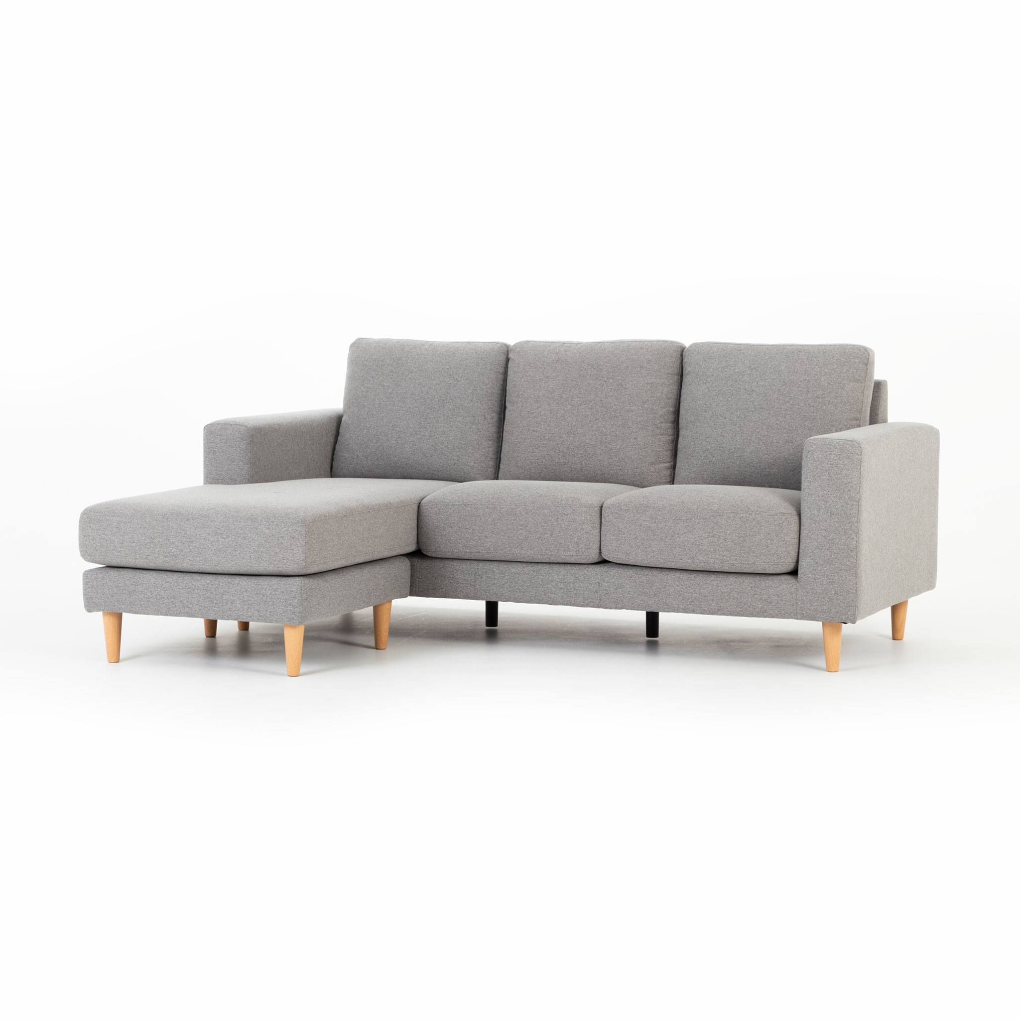 Marley Reversible Chaise Sofa, Light Grey