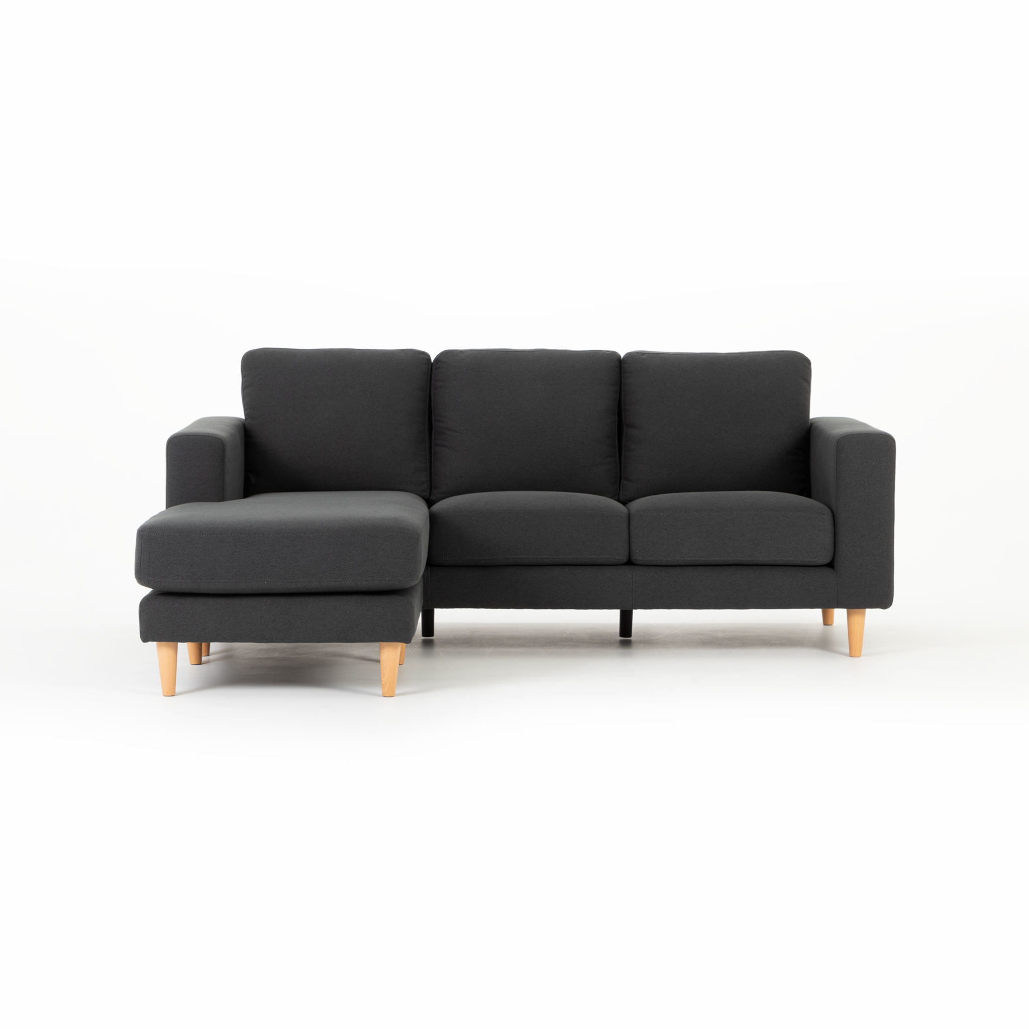 Marley Reversible Chaise Sofa, Dark Grey
