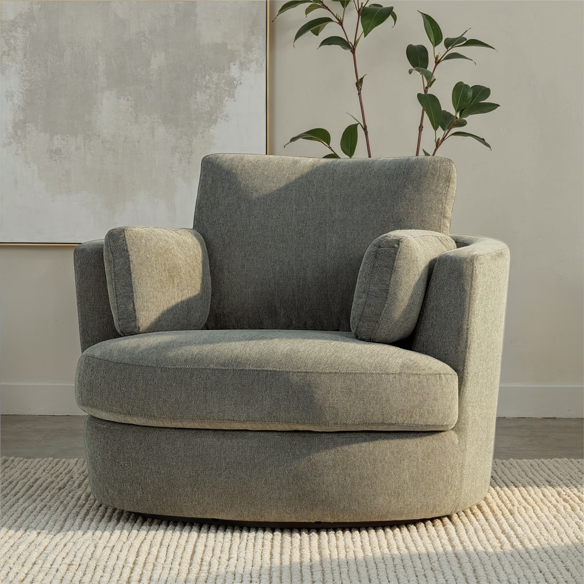 Grayson Swivel Chair, Green