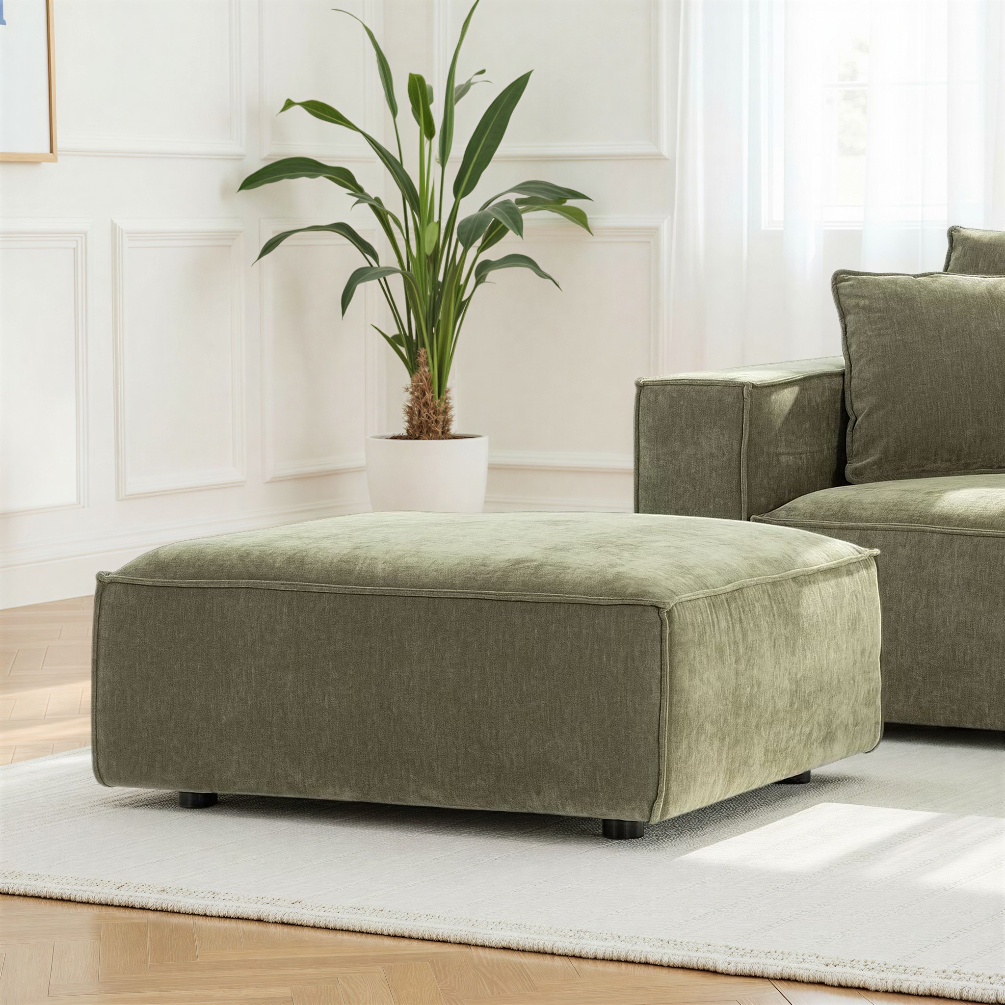 Kinsley Modular Ottoman, Green