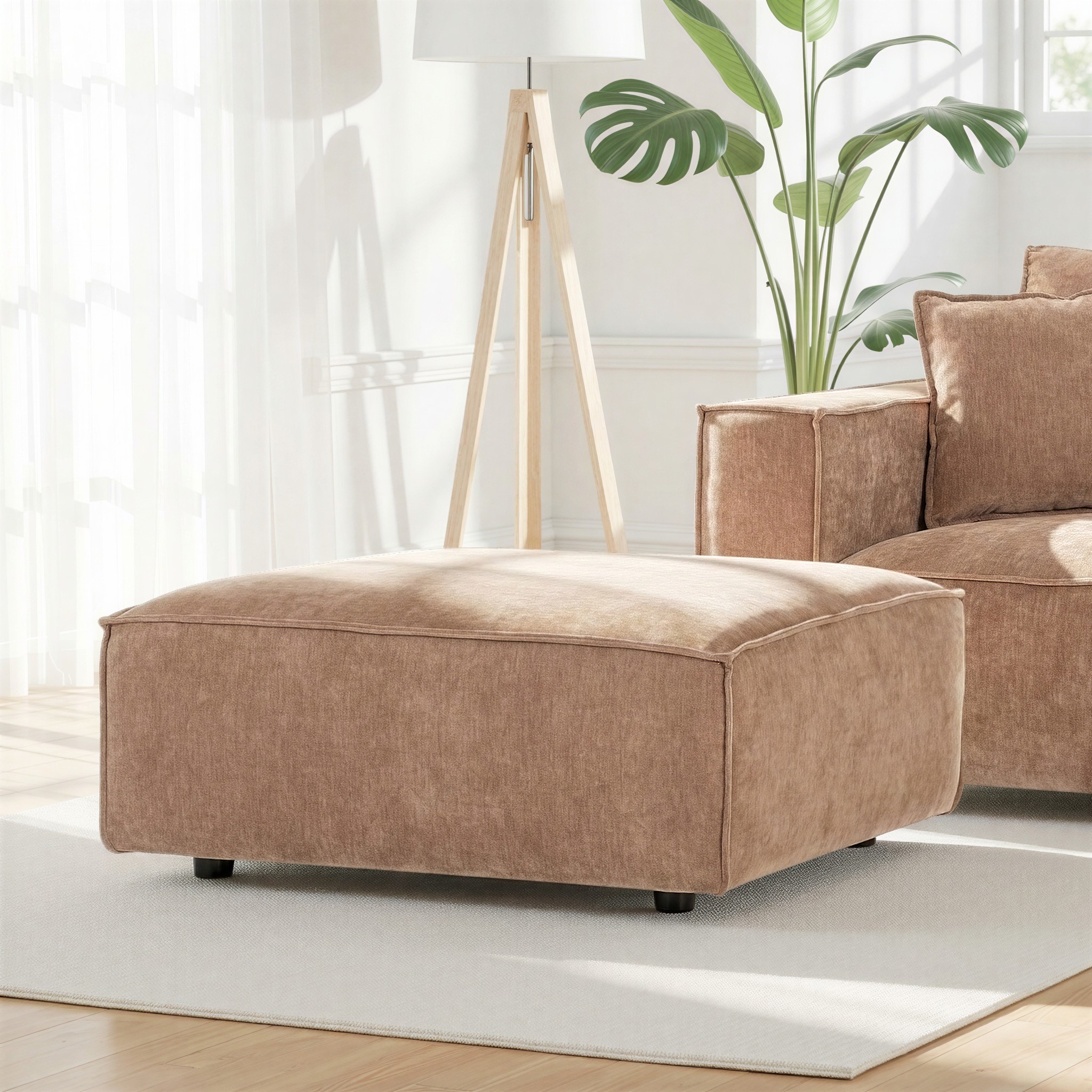 Kinsley Modular Ottoman, Brown