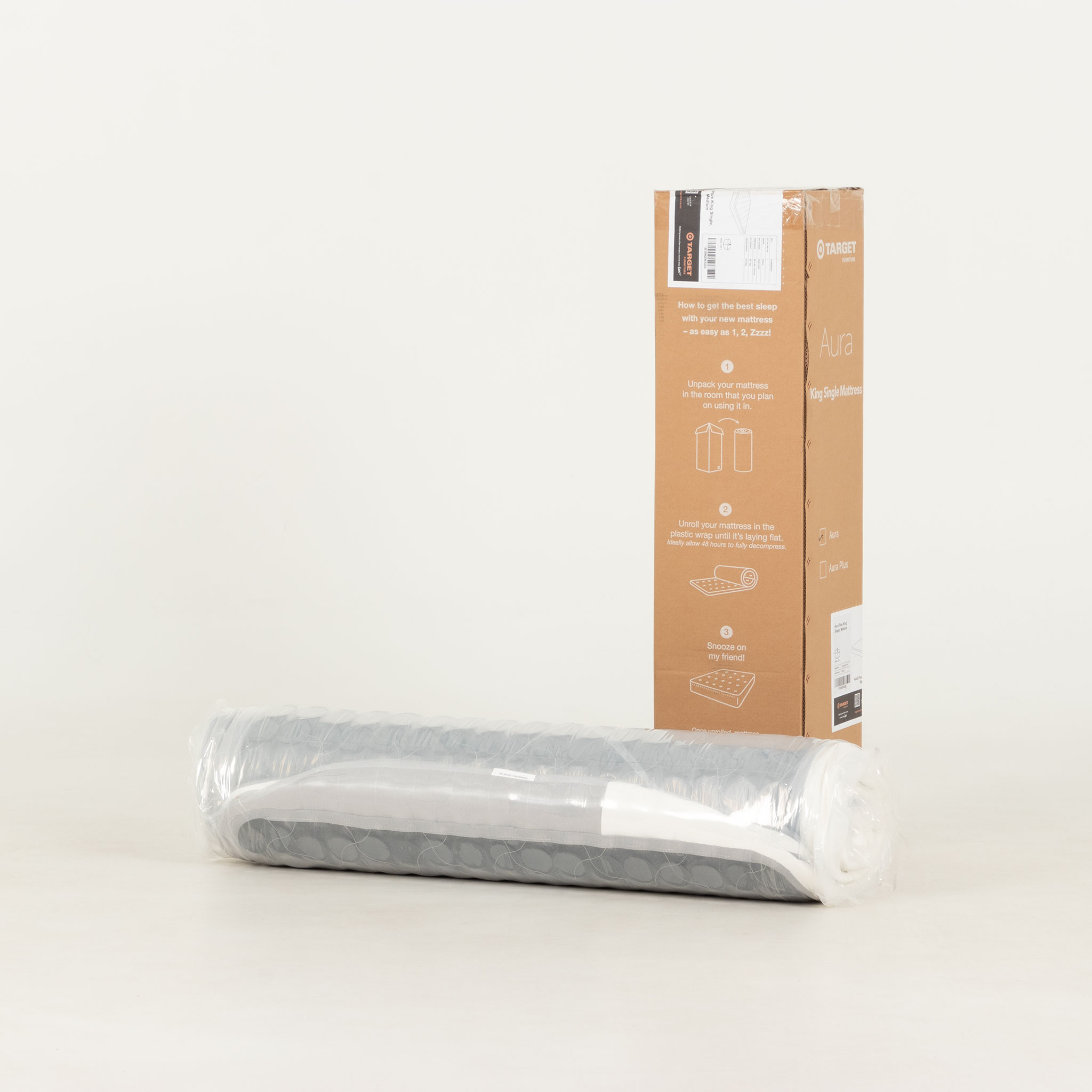 Aura King Single Mattress, Medium