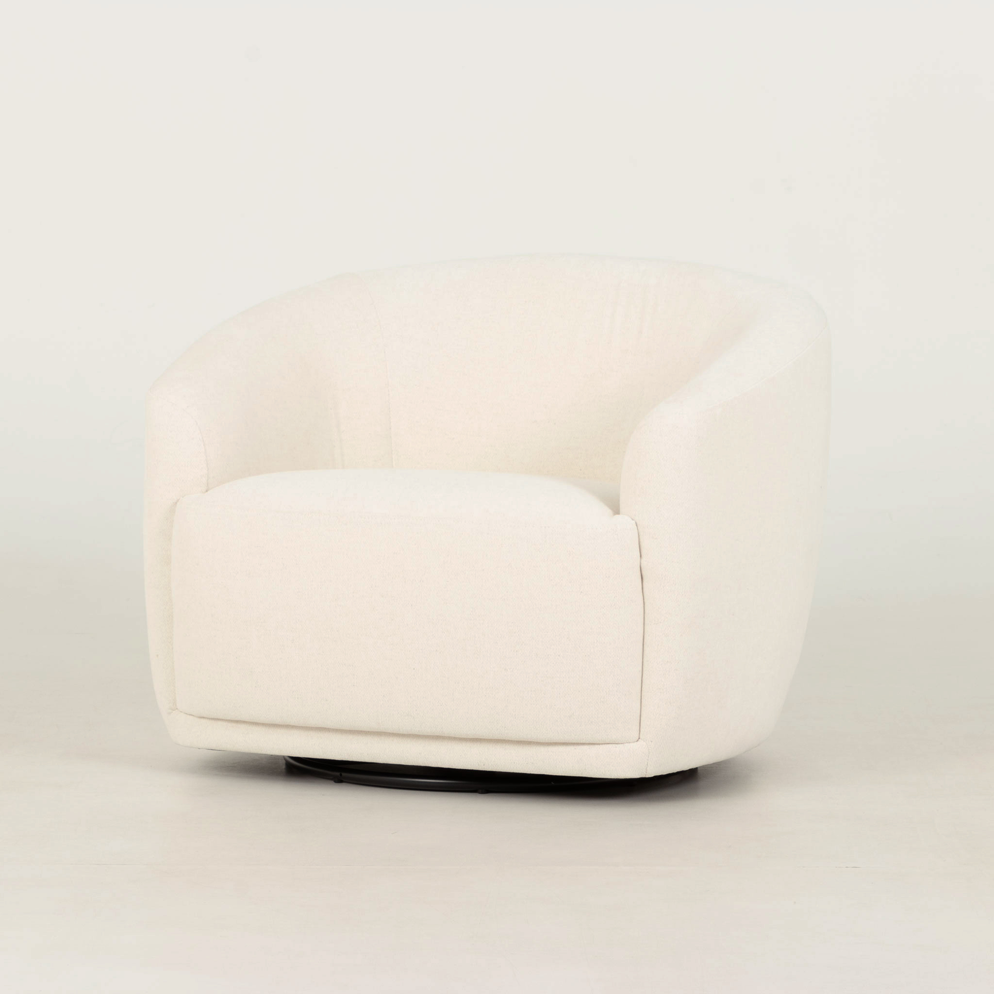 Janey Swivel Chair, Cream