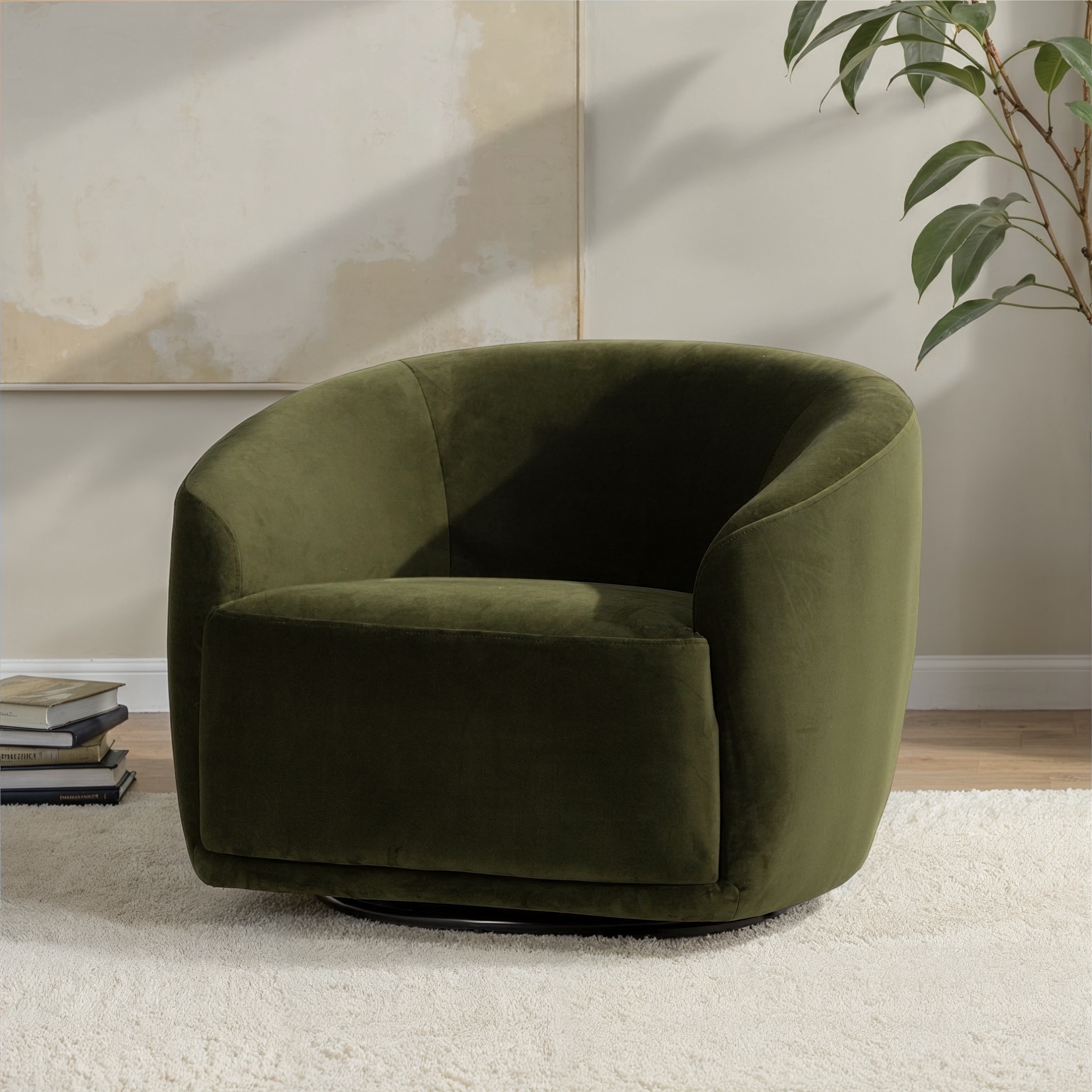 Janey Swivel Chair, Green