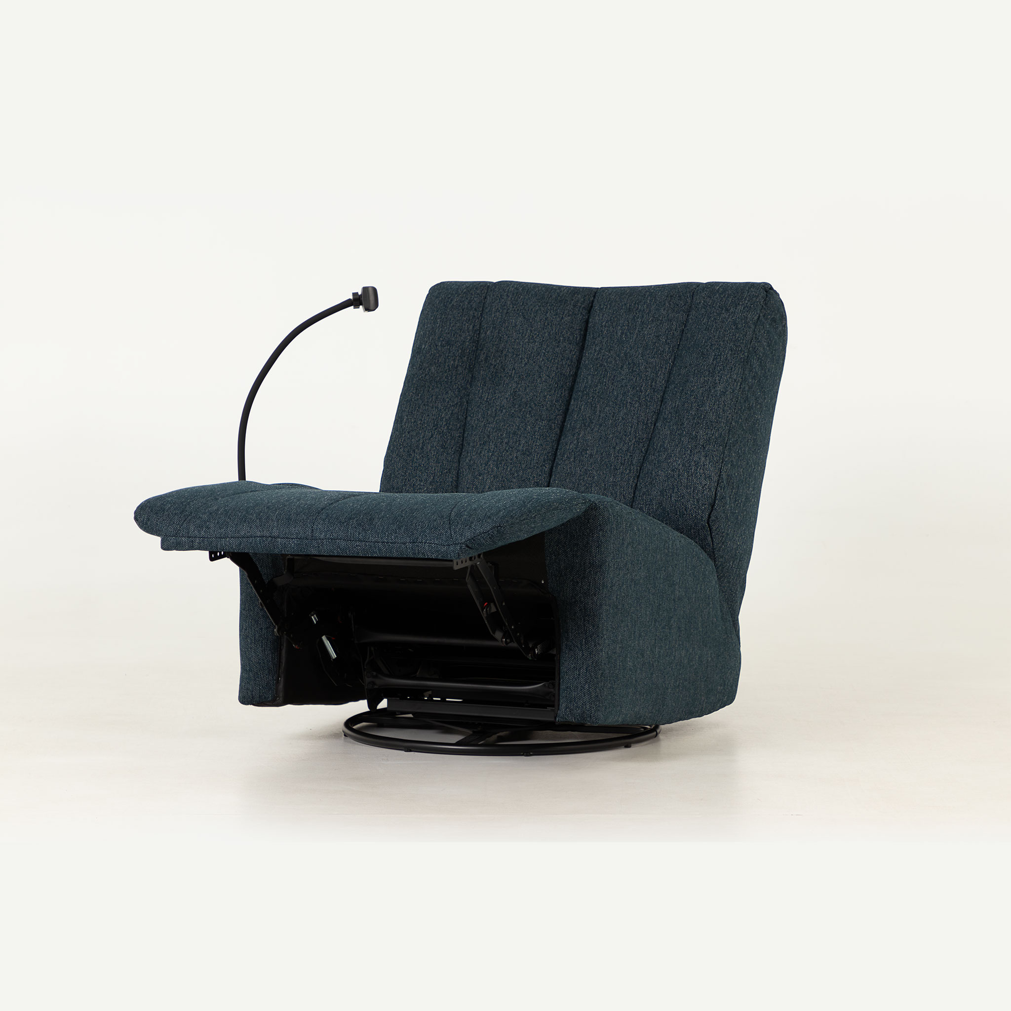 Hannah Swivel Recliner, Blue