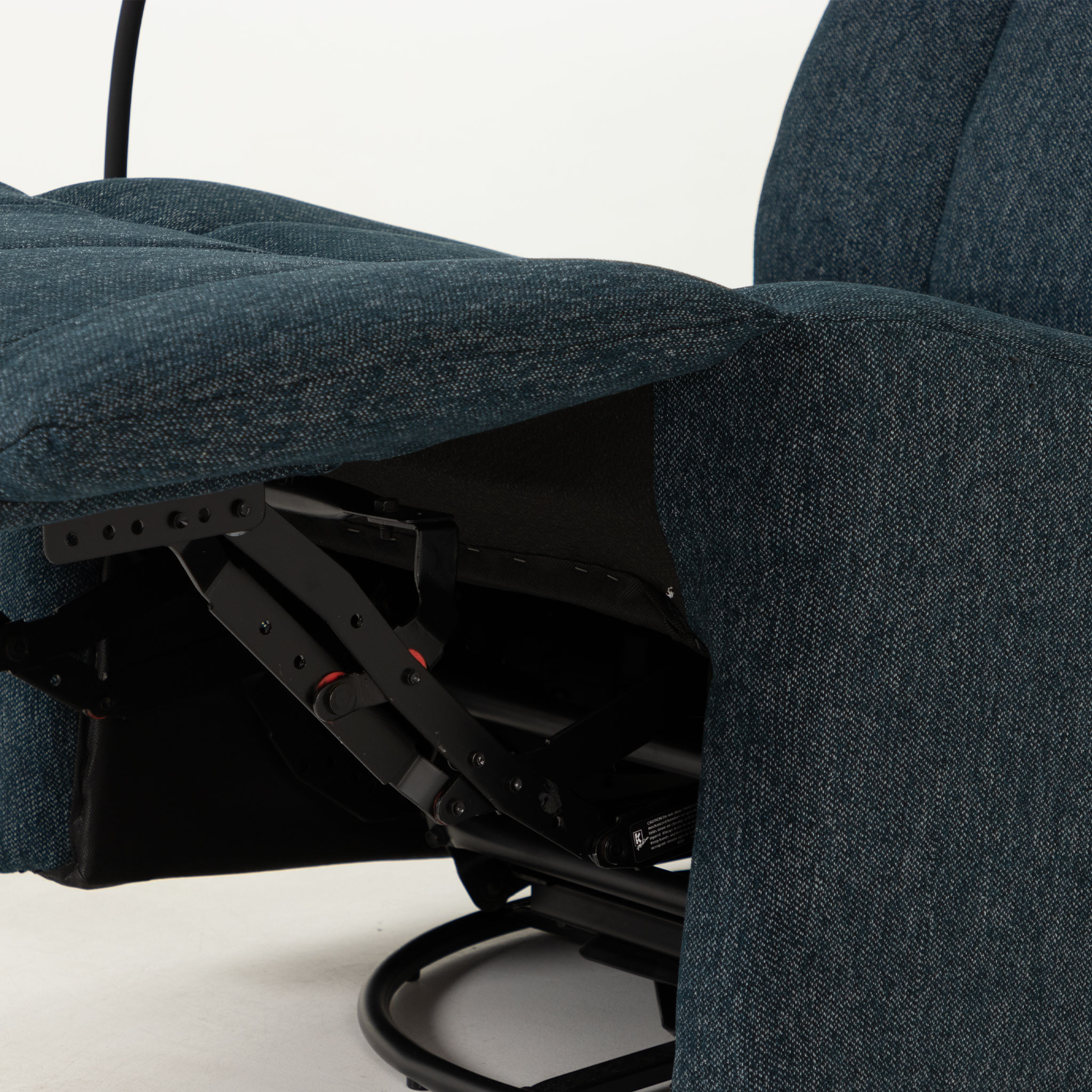 Hannah Swivel Recliner, Blue