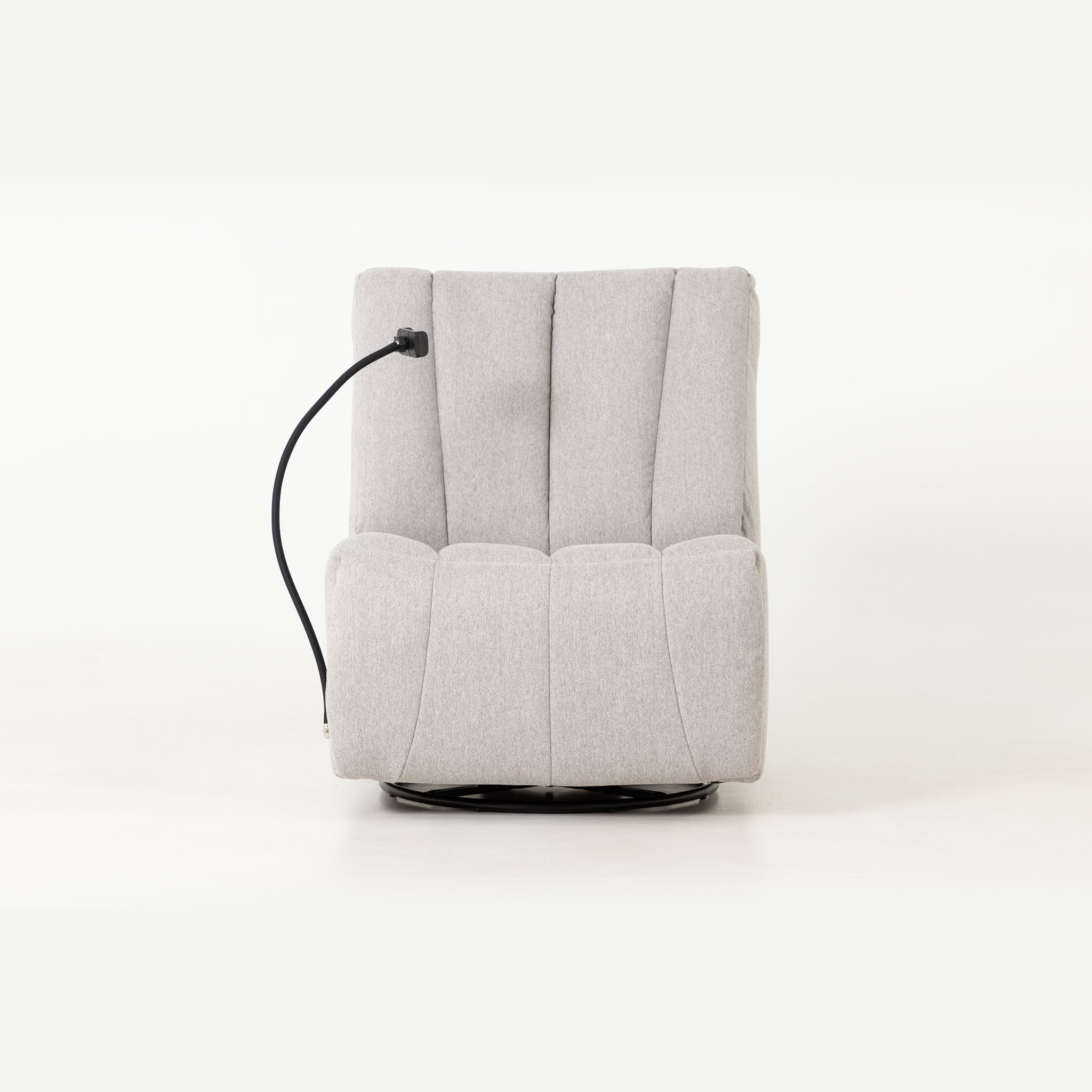 Hannah Swivel Recliner, Light Grey