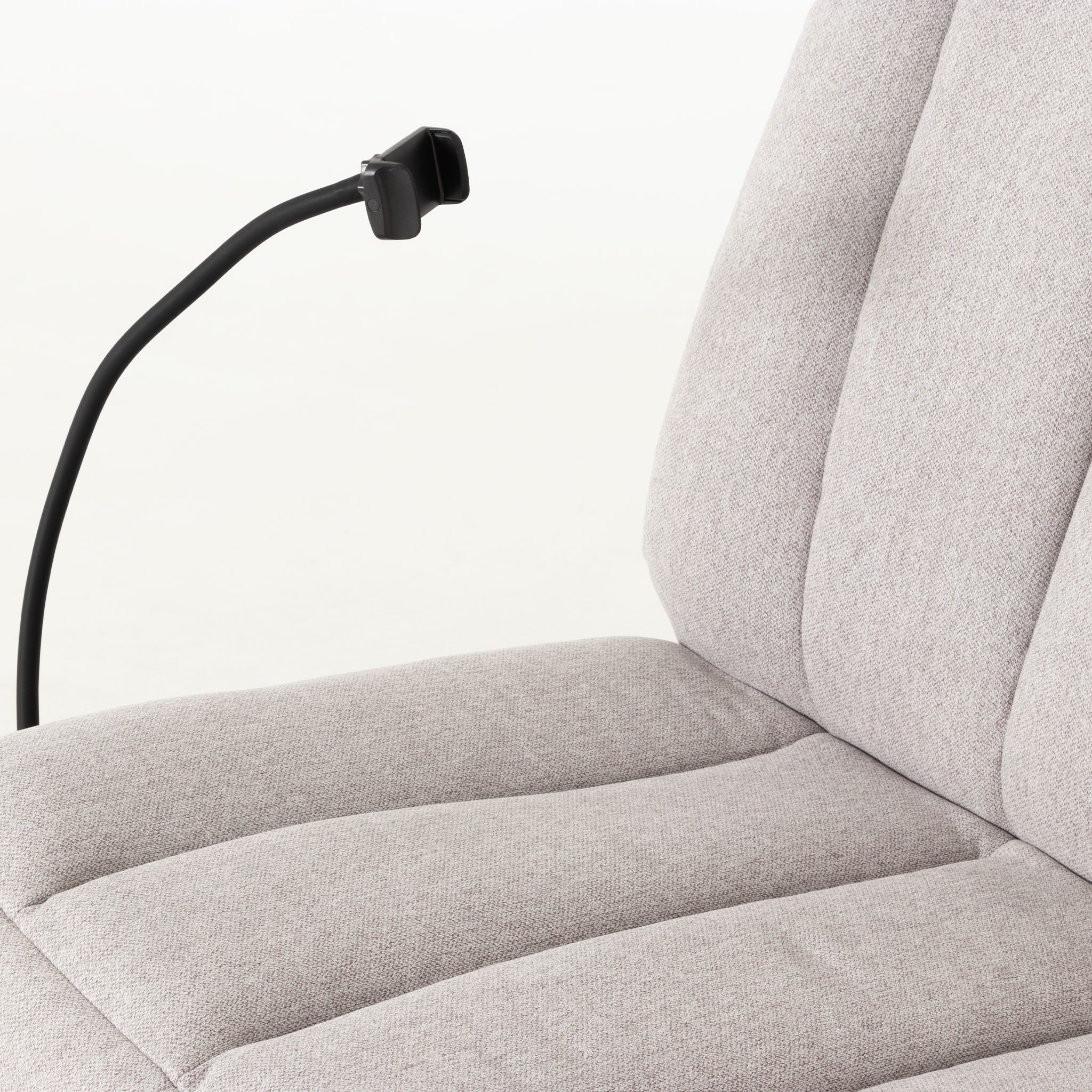 Hannah Swivel Recliner, Light Grey