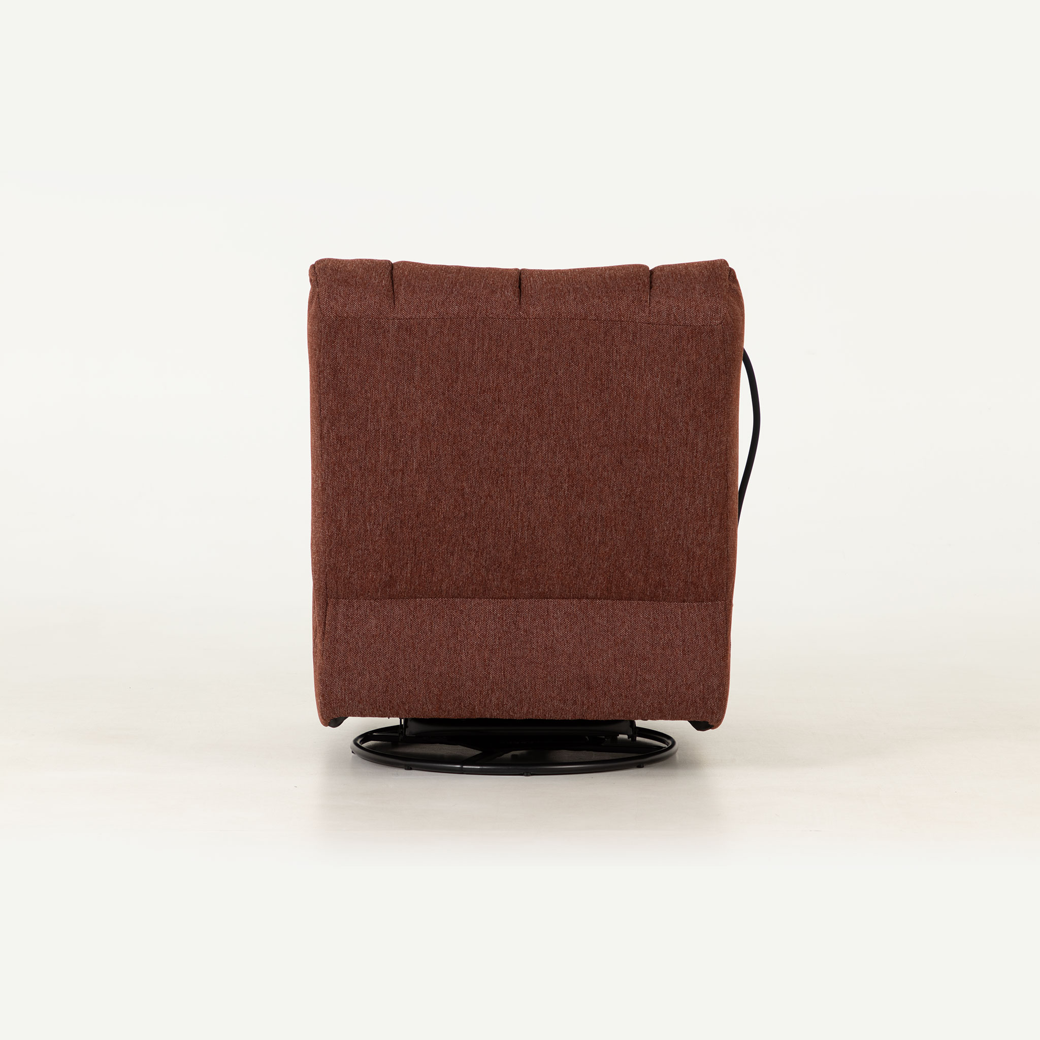 Hannah Swivel Recliner, Rust Brown