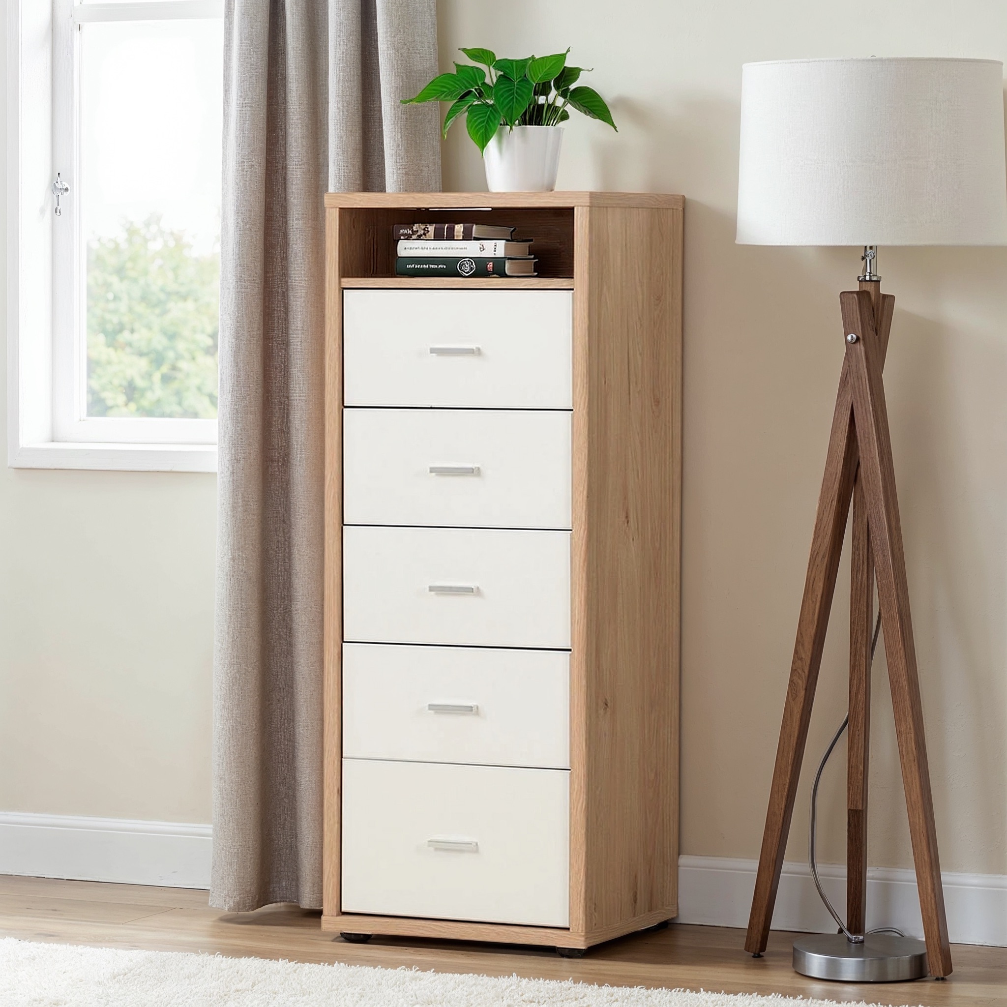 Alfie 5 Drawer Chest - W48