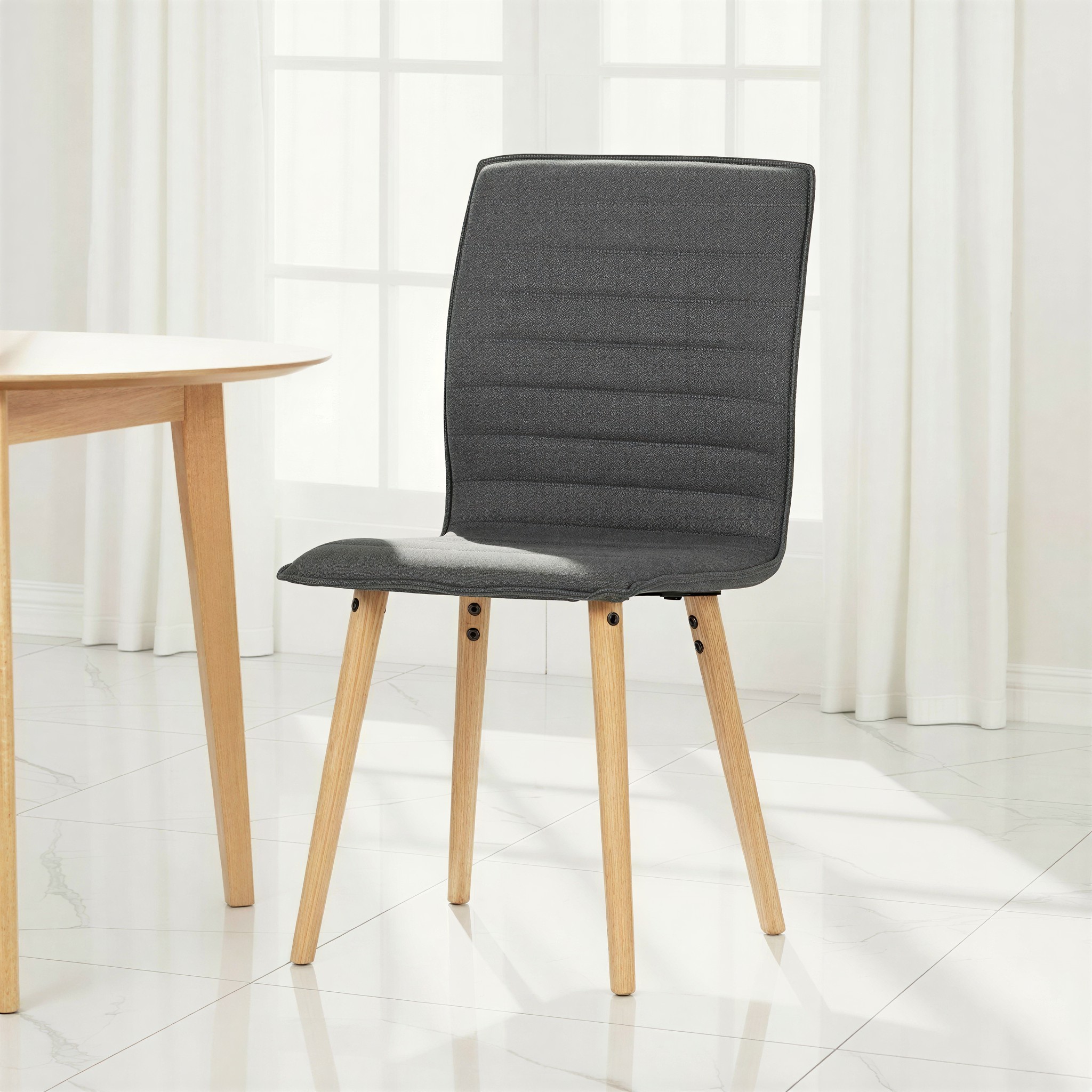 Alma Dining Chair, Dark Grey