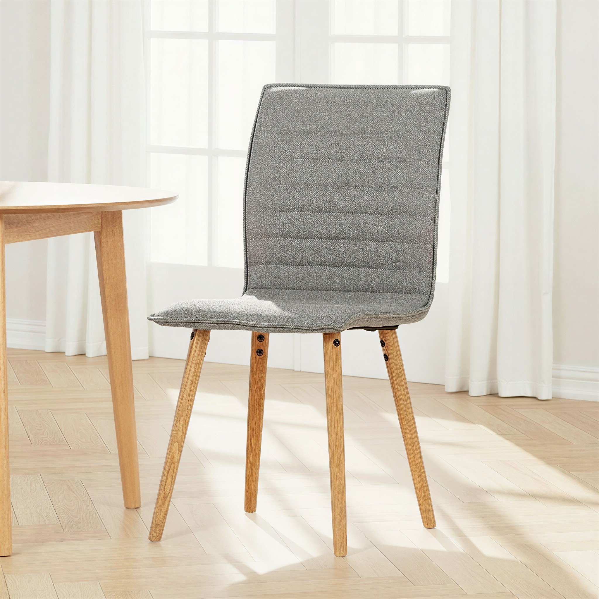 Alma Dining Chair, Light Grey