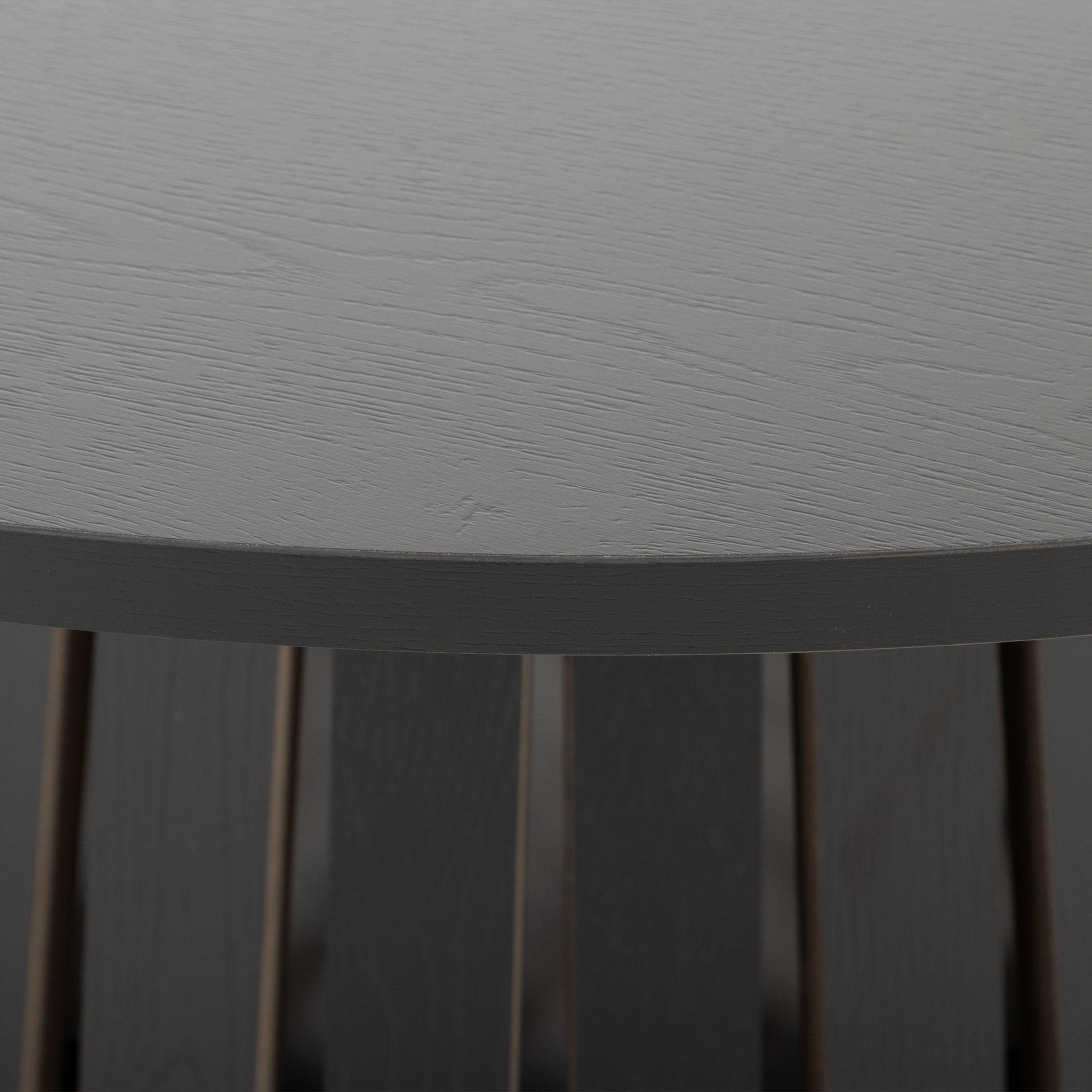 Ambrose Round Coffee Table KD, Black