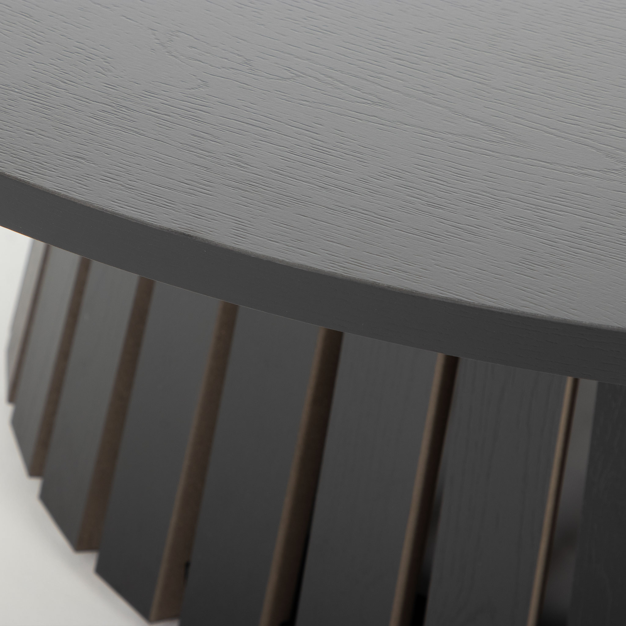 Ambrose Round Coffee Table KD, Black