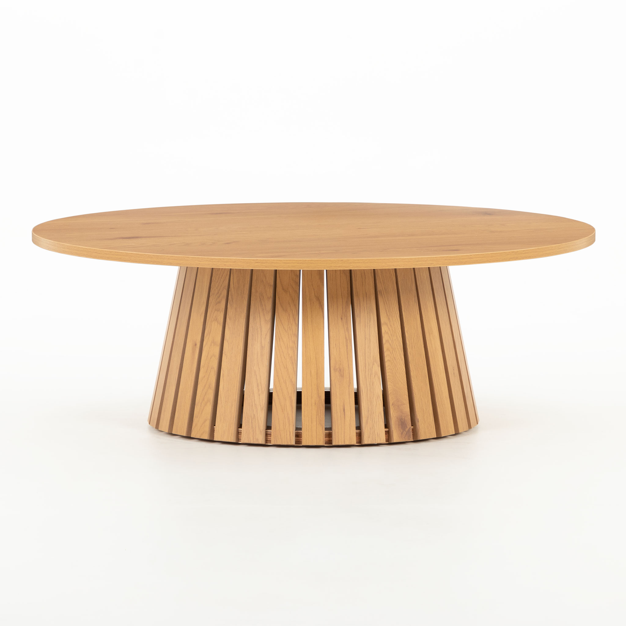 Ambrose Round Coffee Table KD, Wild Oak